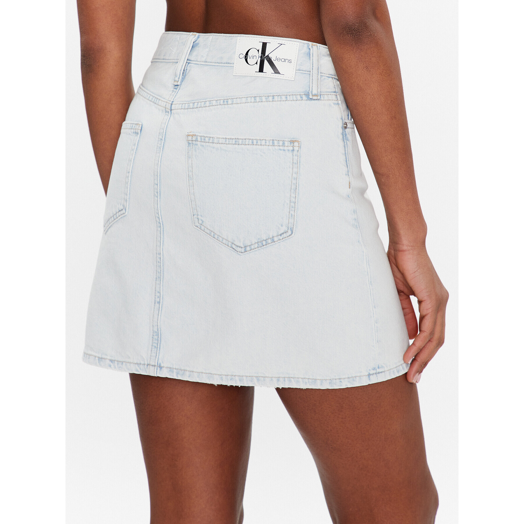 Calvin Klein Jeans Дънкова пола J20J220670 Син Regular Fit - Pepit.bg