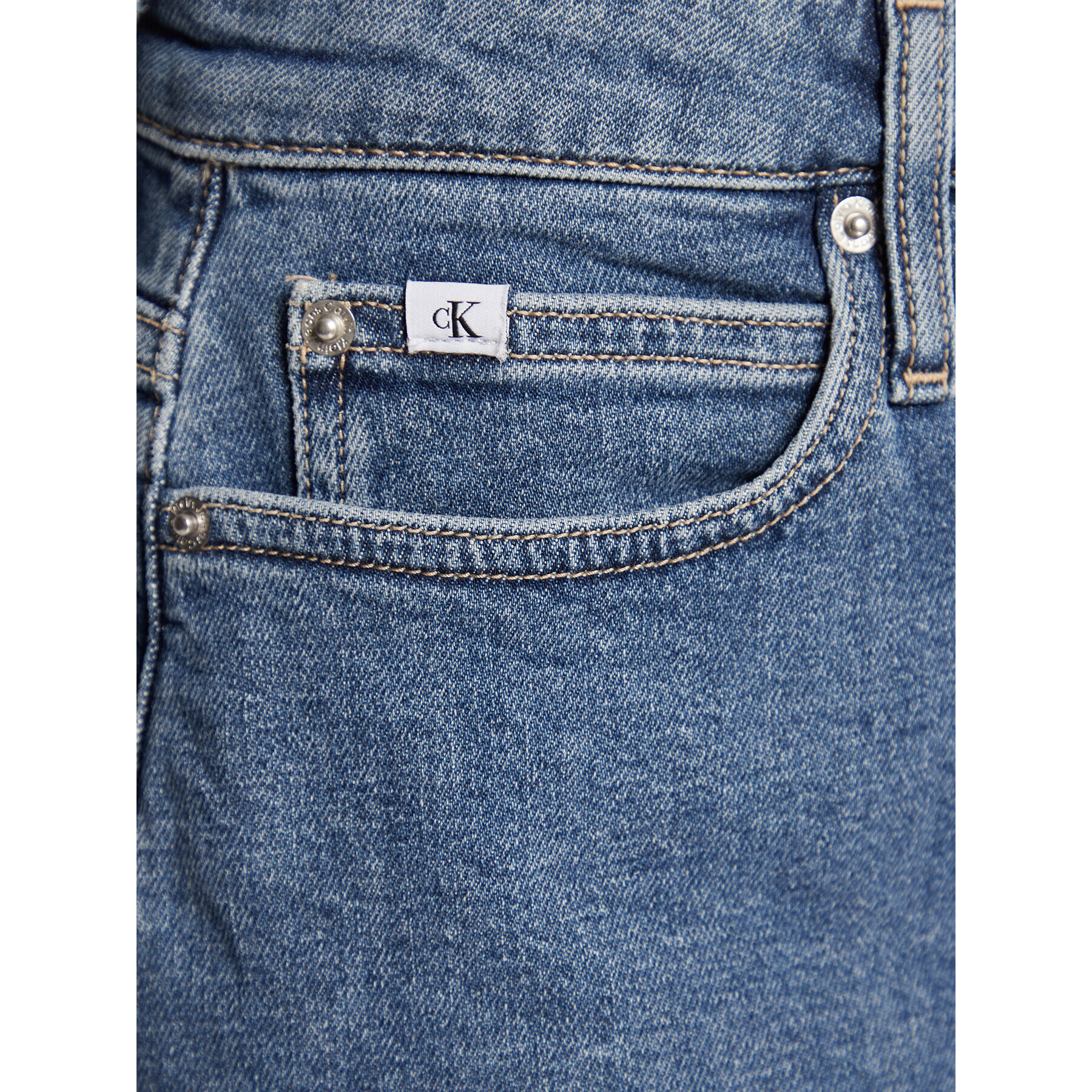 Calvin Klein Jeans Дънкова пола J20J220946 Син Regular Fit - Pepit.bg