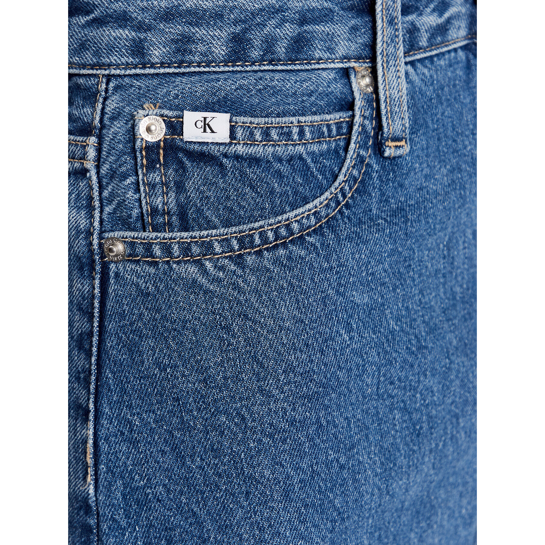 Calvin Klein Jeans Дънкова пола J20J221271 Син Regular Fit - Pepit.bg