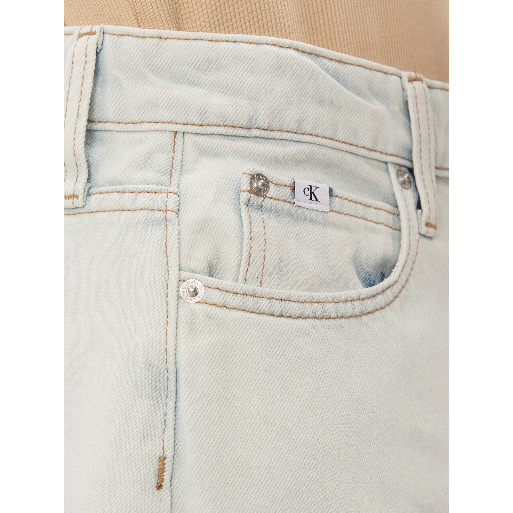 Calvin Klein Jeans Дънкова пола J20J222489 Син Regular Fit - Pepit.bg