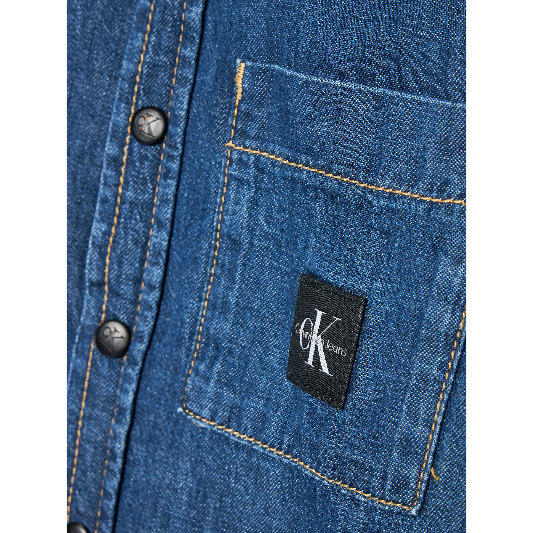 Calvin Klein Jeans дънкова риза IB0IB01369 Син Regular Fit - Pepit.bg