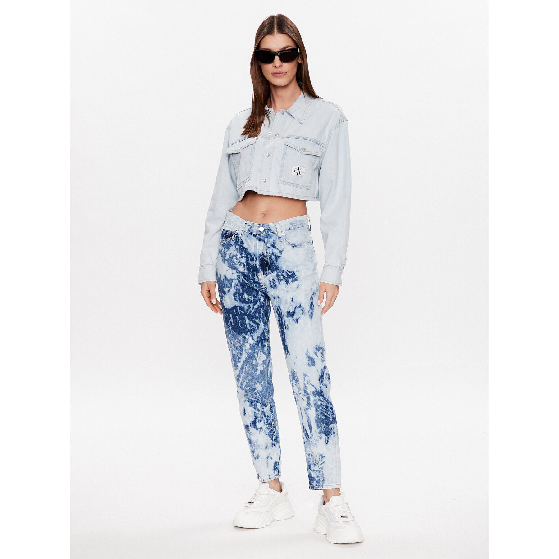 Calvin Klein Jeans дънкова риза J20J220651 Син Regular Fit - Pepit.bg