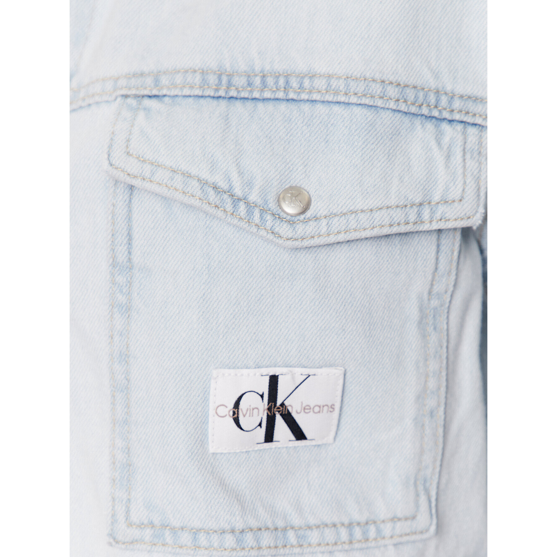 Calvin Klein Jeans дънкова риза J20J220651 Син Regular Fit - Pepit.bg