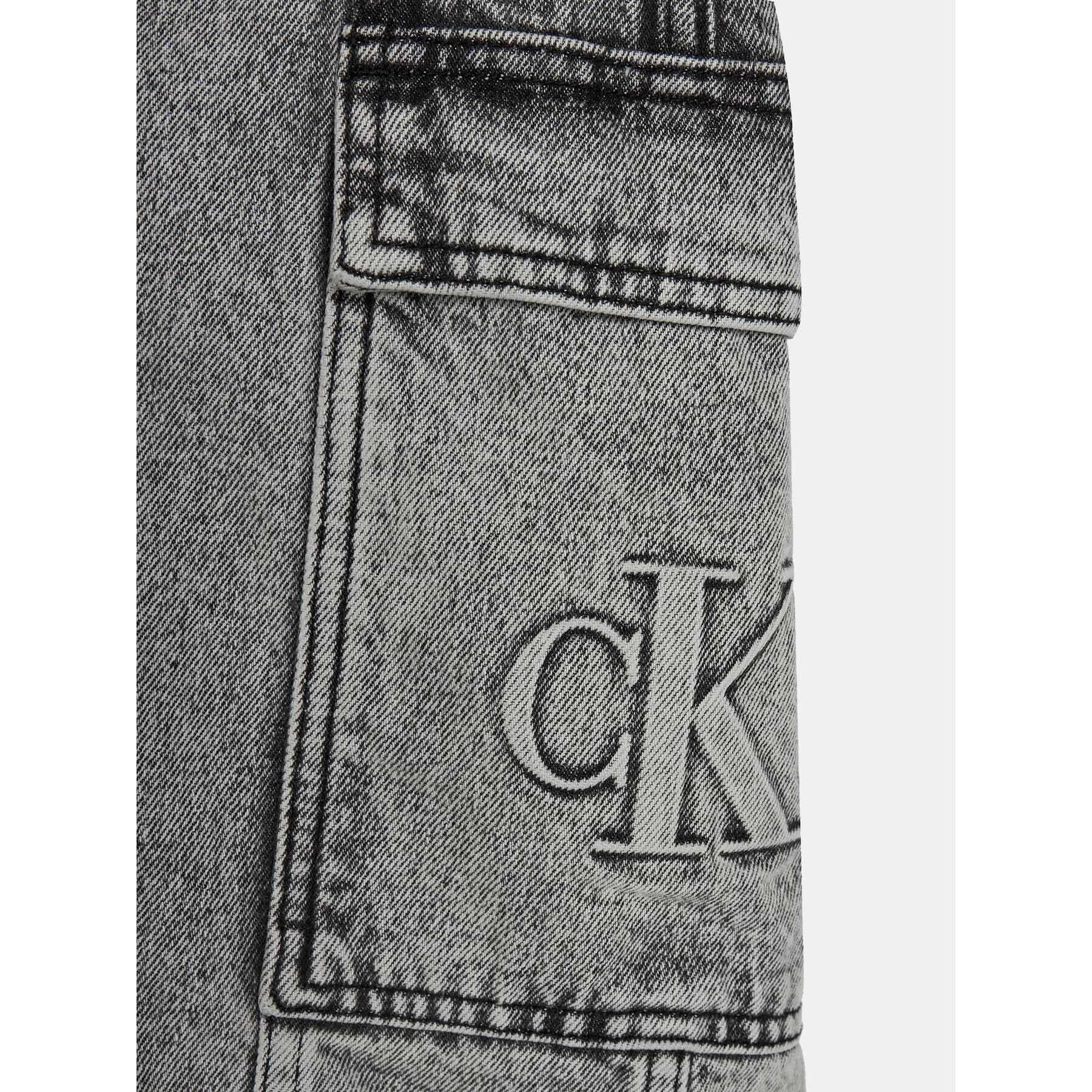 Calvin Klein Jeans Дънкова рокля IG0IG02284 Сив Regular Fit - Pepit.bg