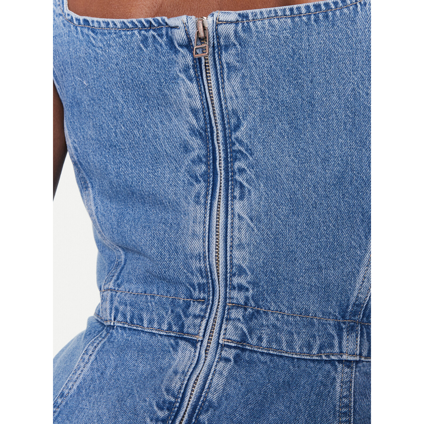 Calvin Klein Jeans Дънкова рокля J20J220664 Син Regular Fit - Pepit.bg