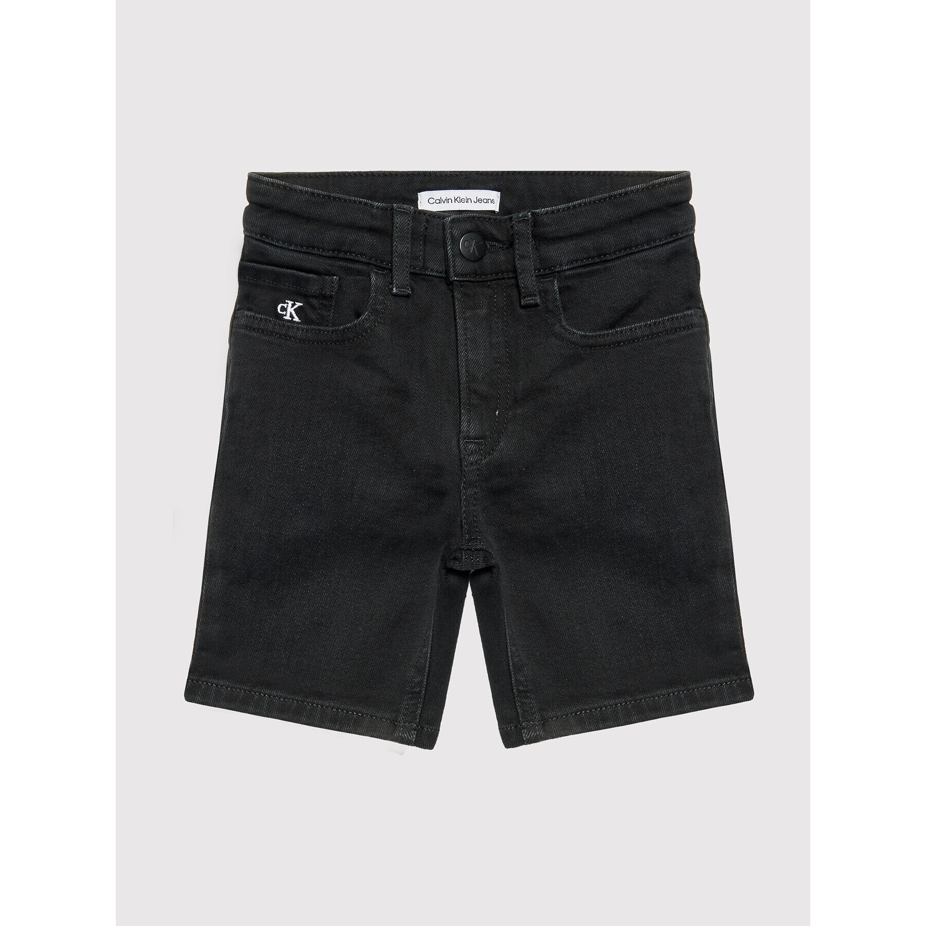 Calvin Klein Jeans Дънкови шорти IB0IB01176 Черен Regular Fit - Pepit.bg