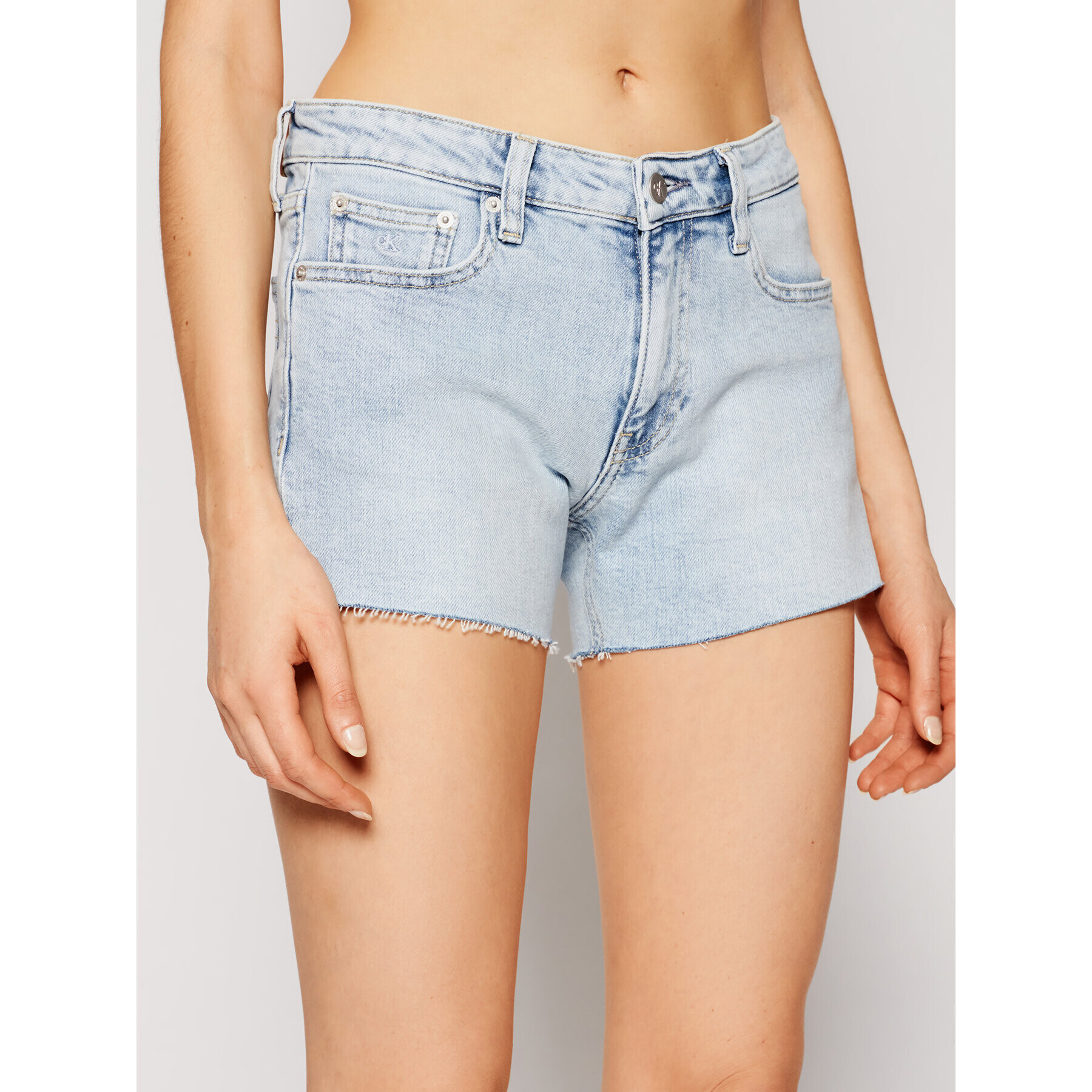 Calvin Klein Jeans Дънкови шорти J20J215902 Син Regular Fit - Pepit.bg