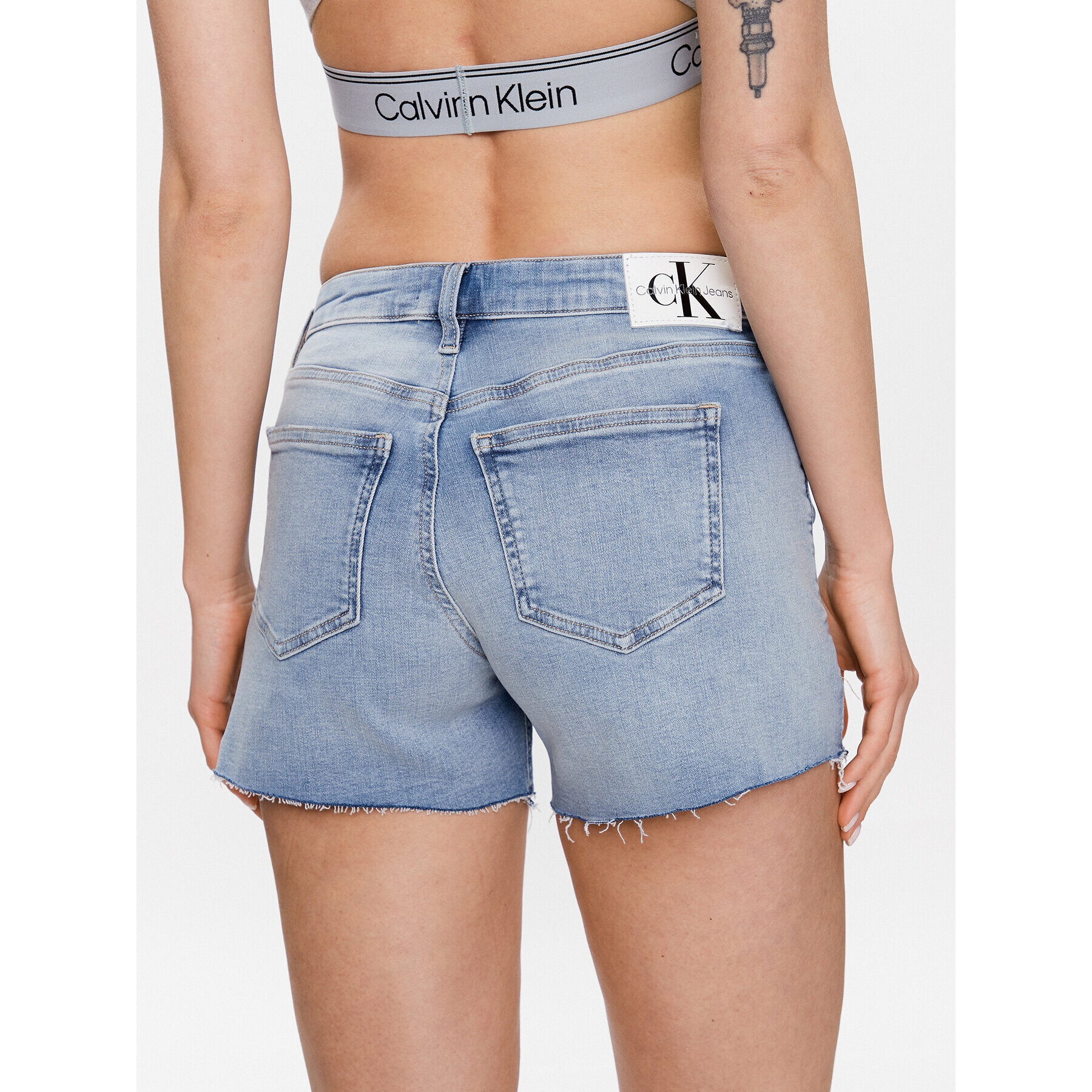 Calvin Klein Jeans Дънкови шорти J20J220644 Син Regular Fit - Pepit.bg