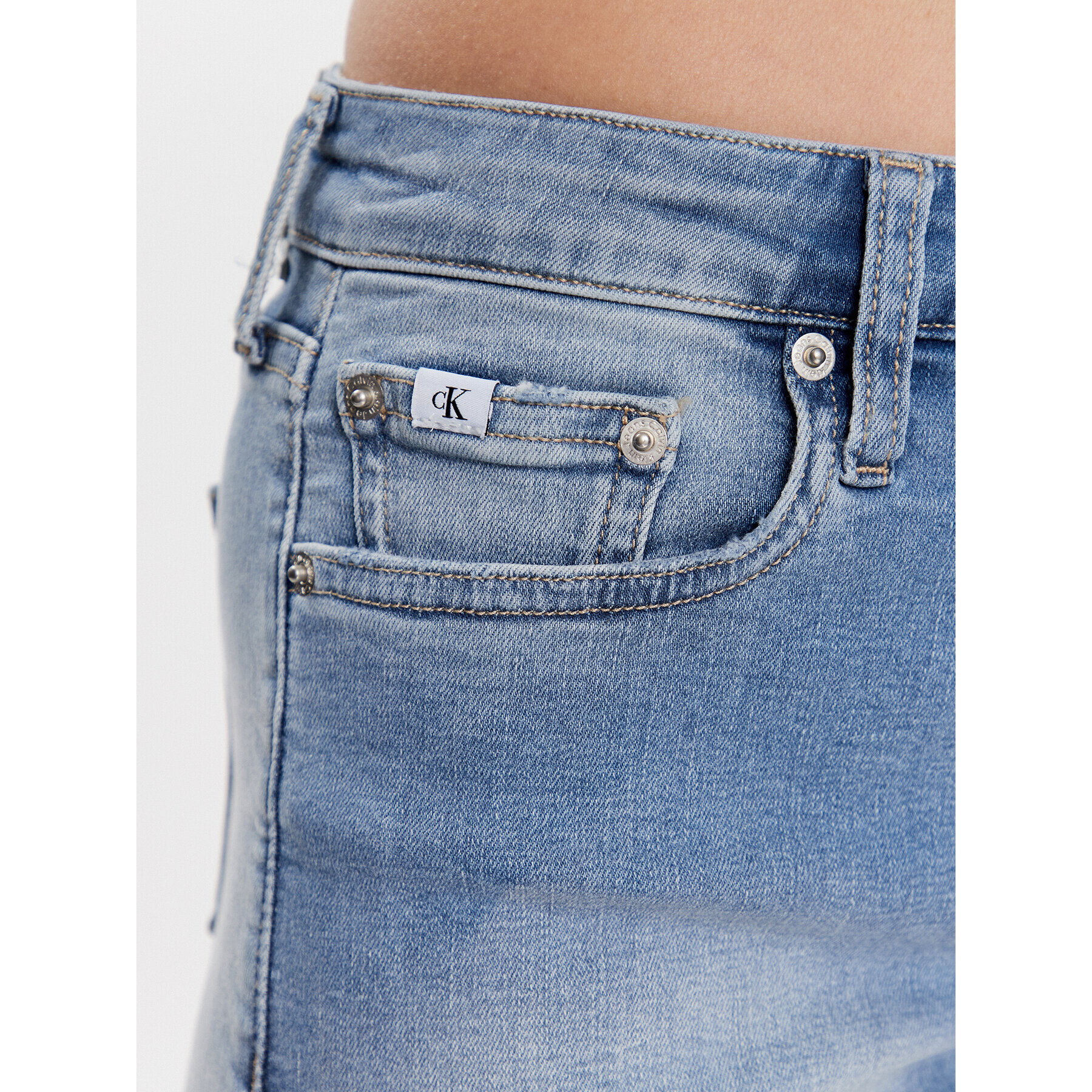 Calvin Klein Jeans Дънкови шорти J20J220644 Син Regular Fit - Pepit.bg