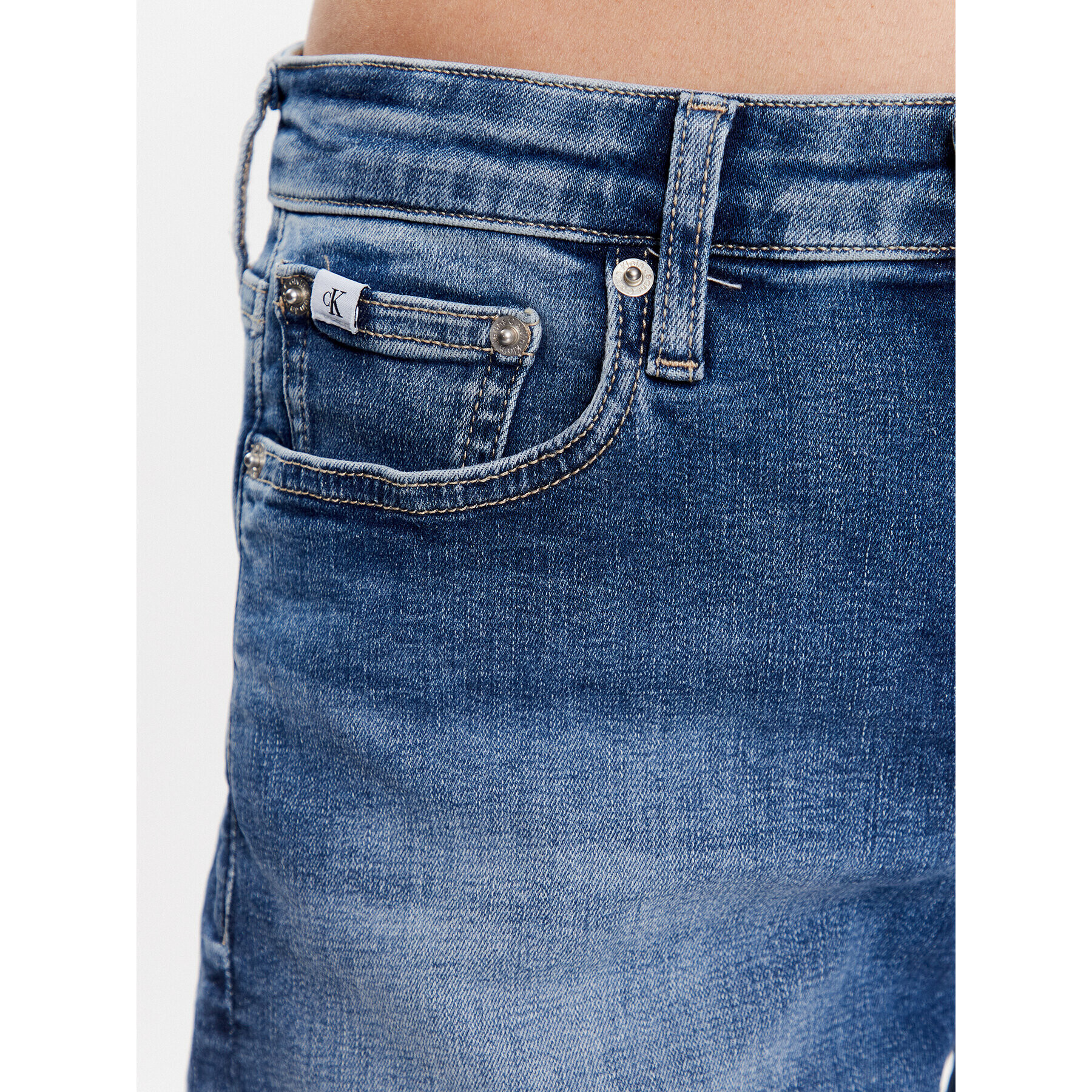 Calvin Klein Jeans Дънкови шорти J20J220646 Син Regular Fit - Pepit.bg