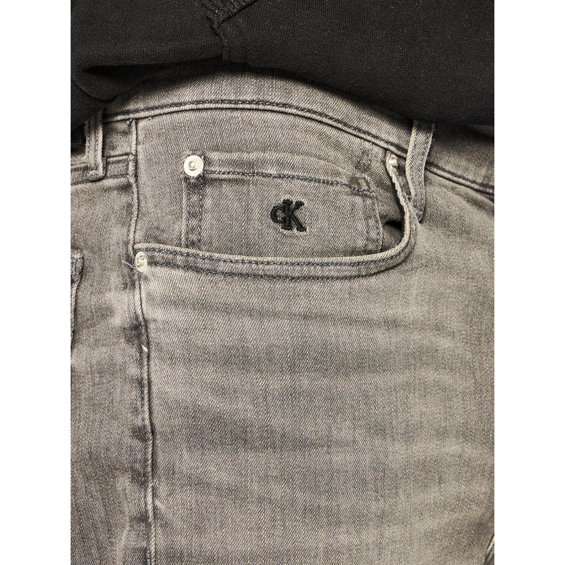 Calvin Klein Jeans Дънкови шорти J30J314649 Сив Slim Fit - Pepit.bg