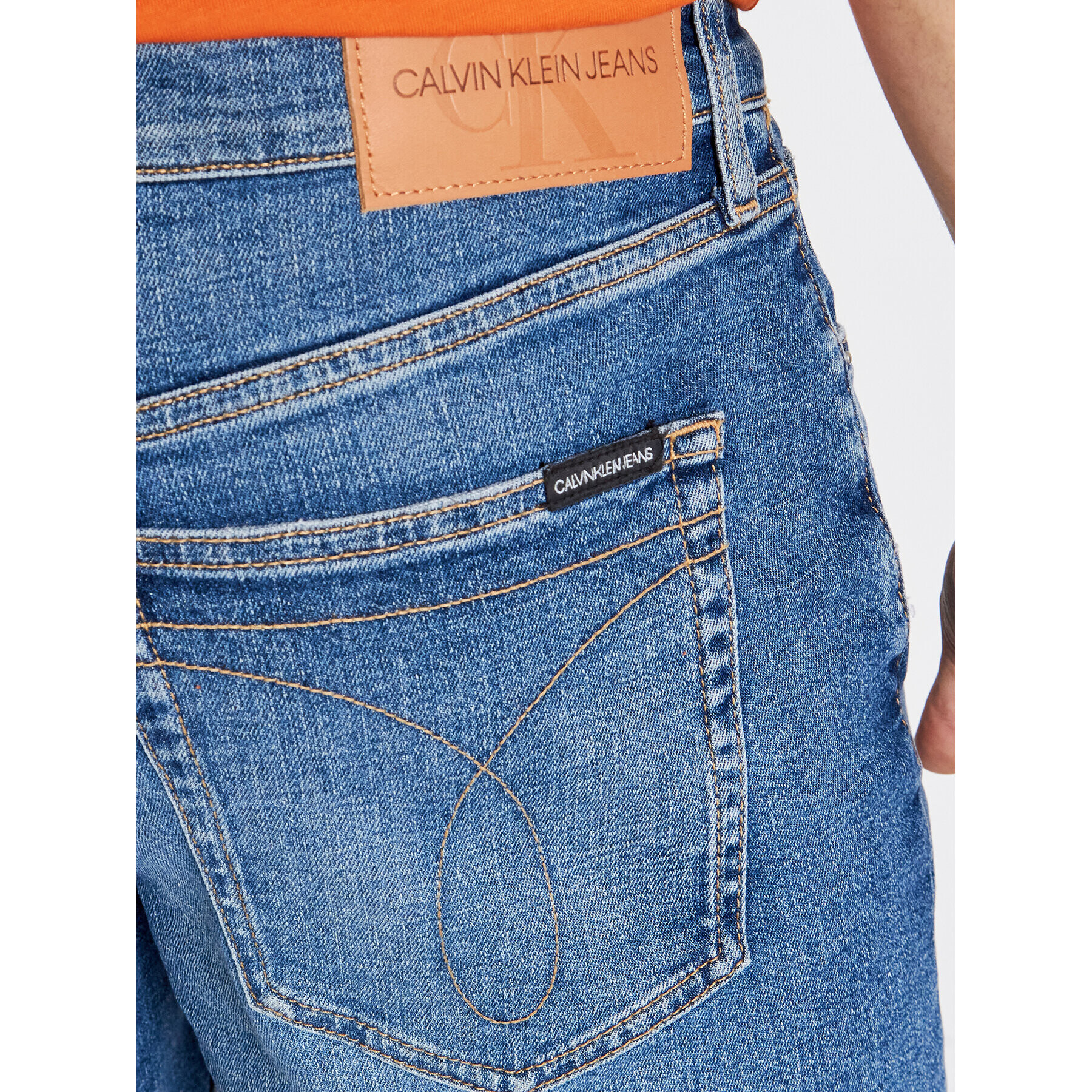 Calvin Klein Jeans Дънкови шорти J30J317748 Син Regular Fit - Pepit.bg