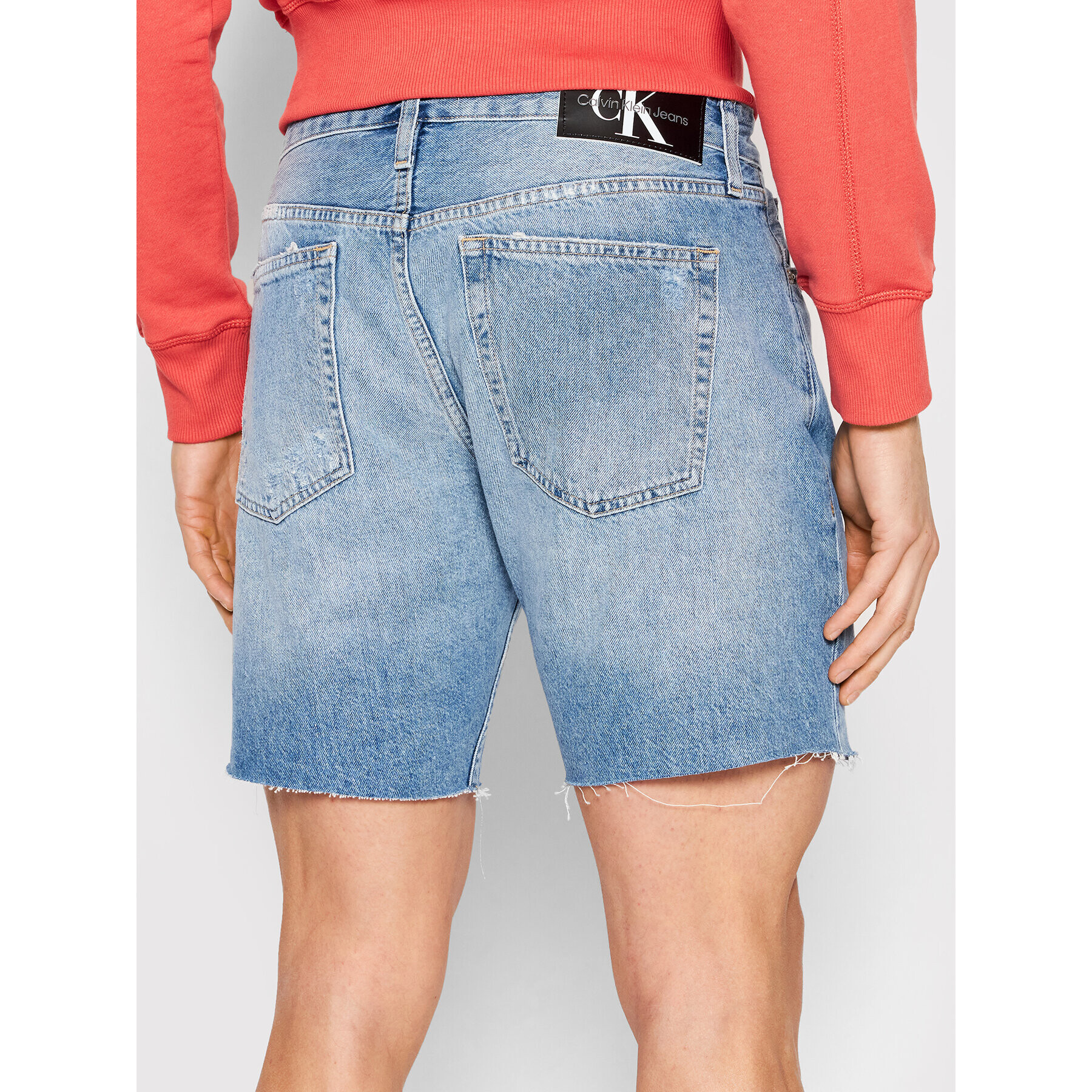 Calvin Klein Jeans Дънкови шорти J30J320523 Син Regular Fit - Pepit.bg
