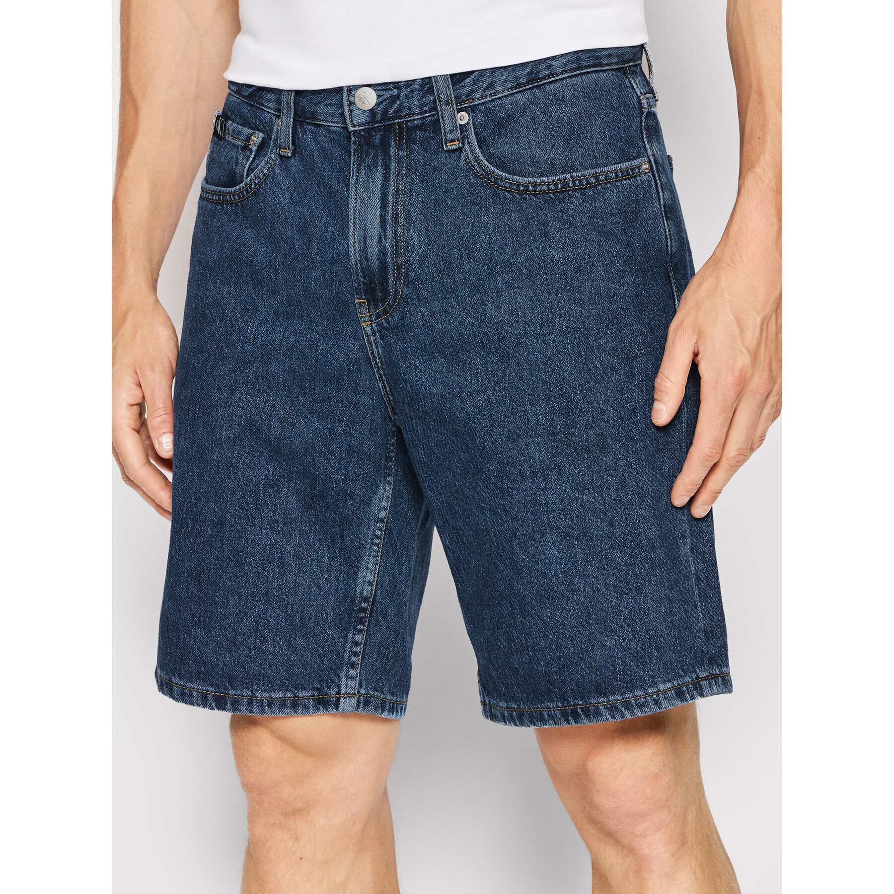 Calvin Klein Jeans Дънкови шорти J30J320529 Син Regular Fit - Pepit.bg