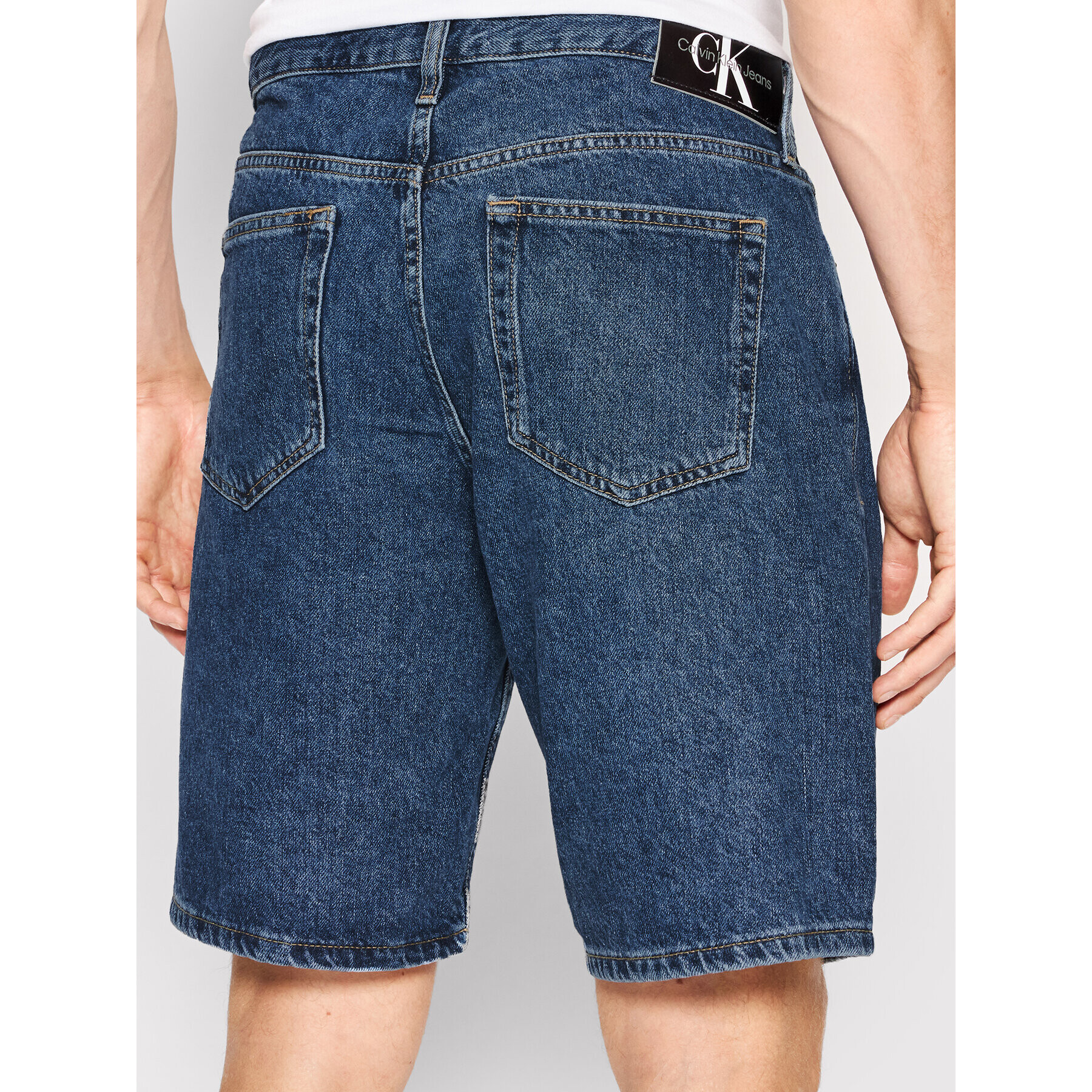 Calvin Klein Jeans Дънкови шорти J30J320529 Син Regular Fit - Pepit.bg