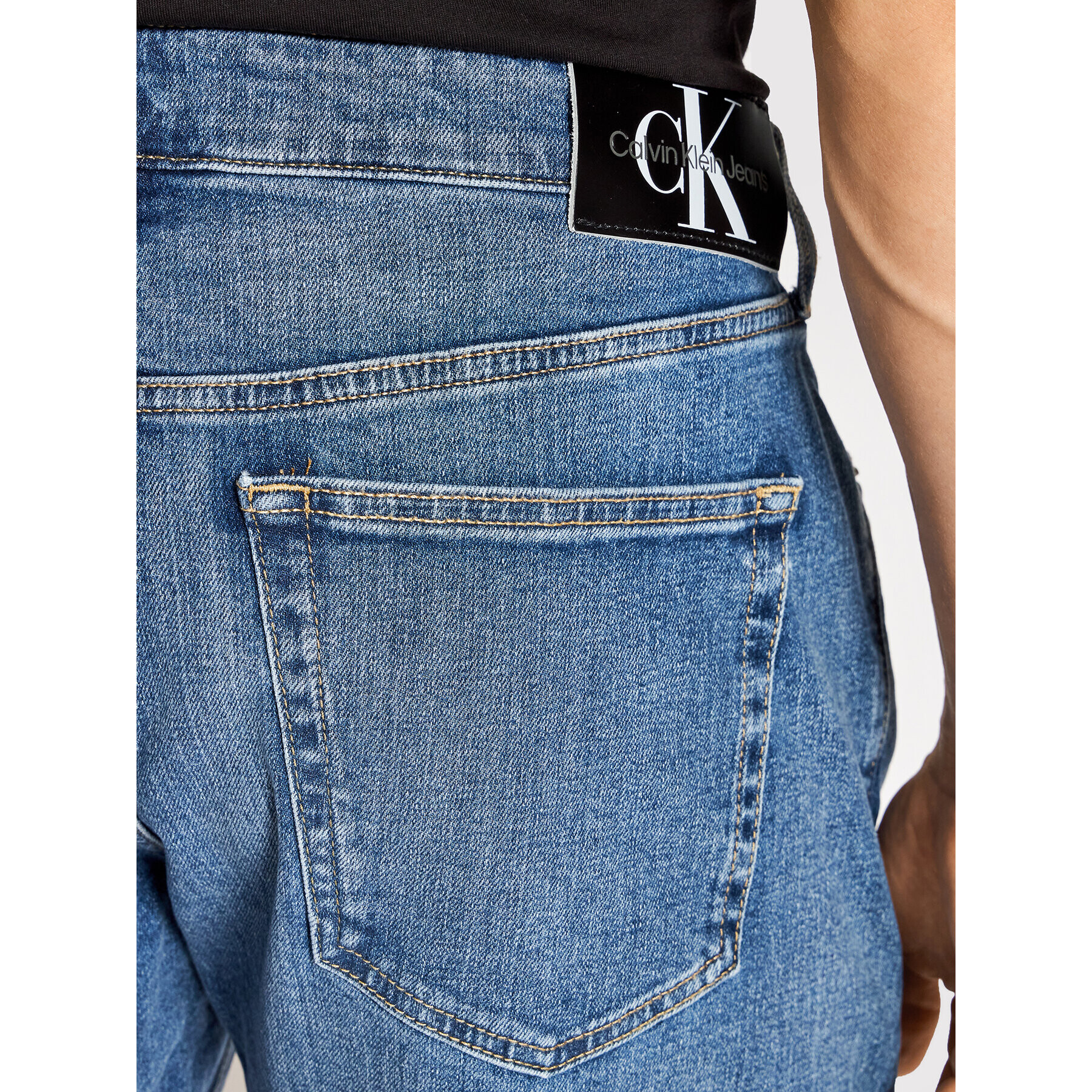 Calvin Klein Jeans Дънкови шорти J30J320533 Син Regular Fit - Pepit.bg