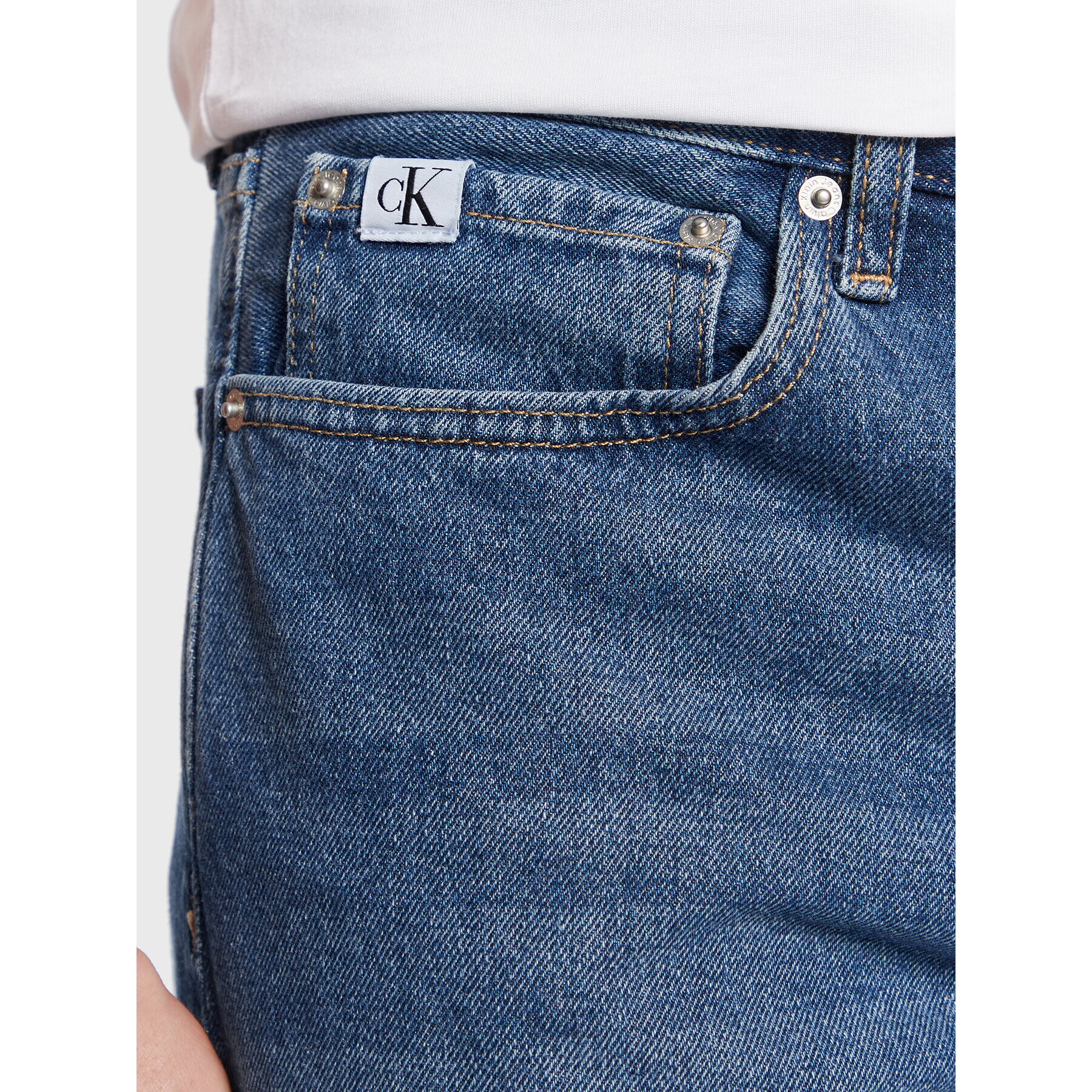 Calvin Klein Jeans Дънкови шорти J30J322787 Син Regular Fit - Pepit.bg