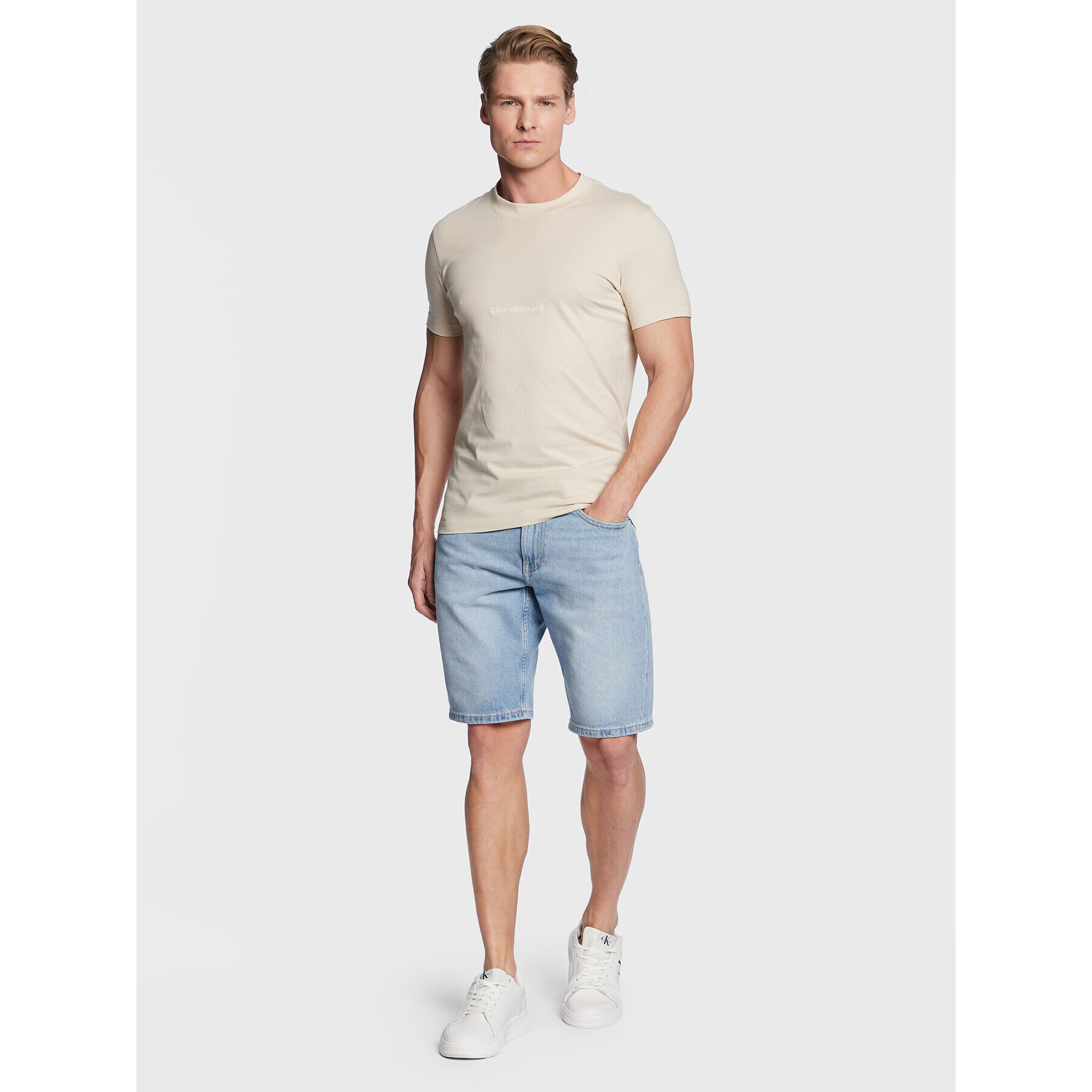 Calvin Klein Jeans Дънкови шорти J30J322788 Син Regular Fit - Pepit.bg