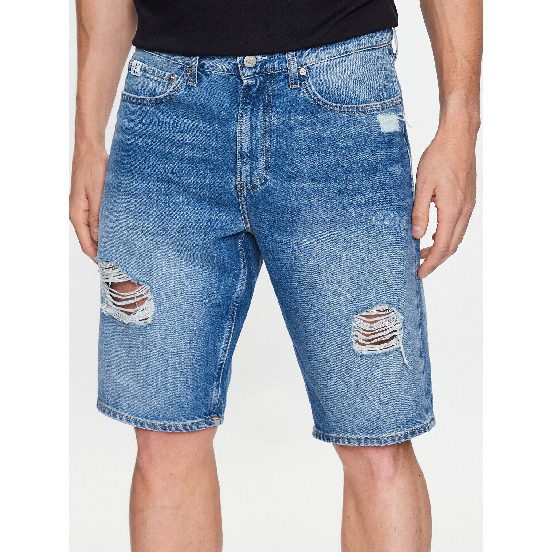 Calvin Klein Jeans Дънкови шорти J30J322791 Син Regular Fit - Pepit.bg
