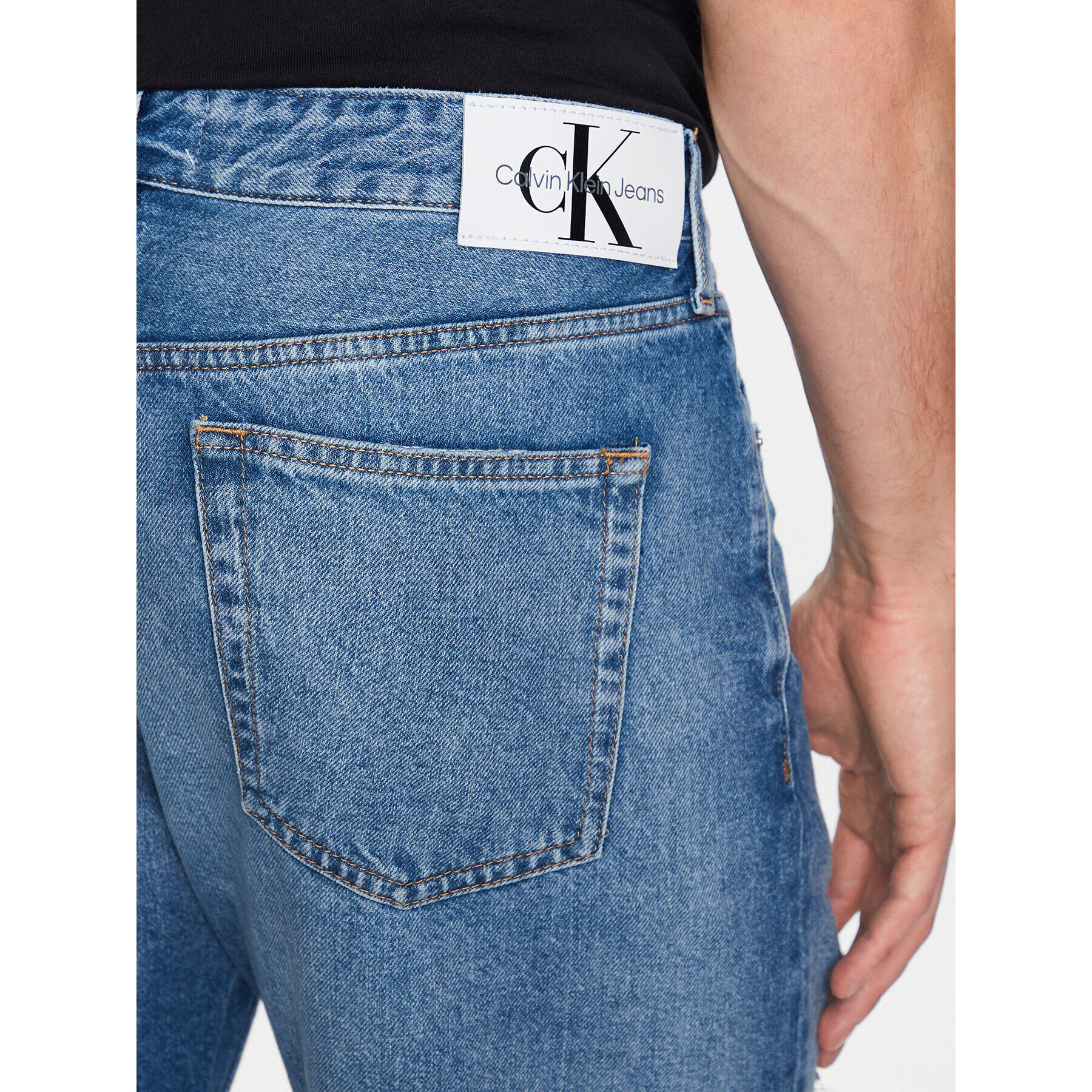 Calvin Klein Jeans Дънкови шорти J30J322791 Син Regular Fit - Pepit.bg