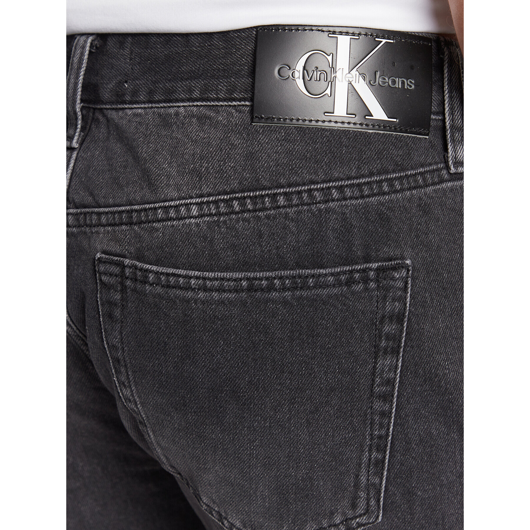 Calvin Klein Jeans Дънкови шорти J30J322792 Черен Regular Fit - Pepit.bg