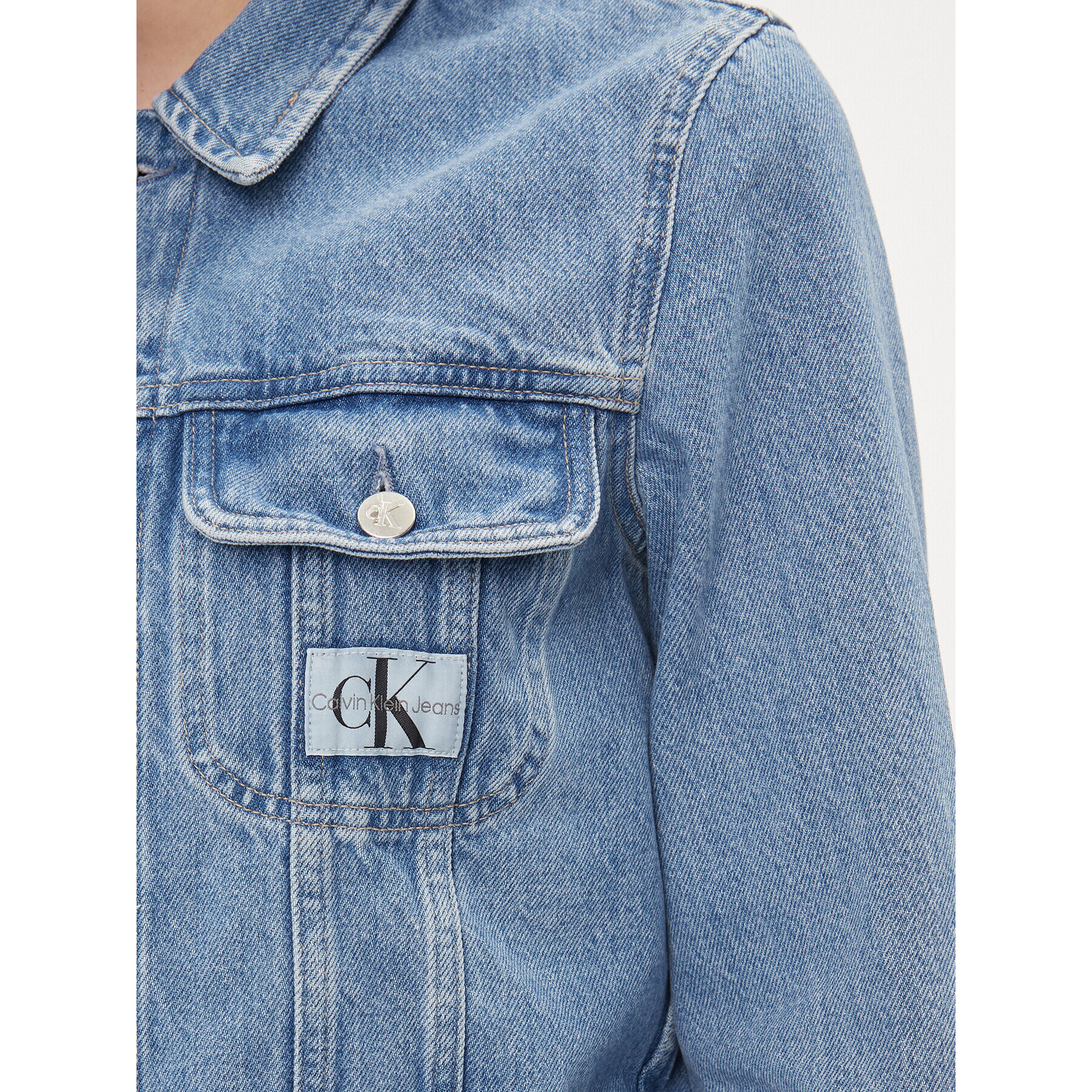 Calvin Klein Jeans Дънково яке 90's J20J222473 Син Regular Fit - Pepit.bg