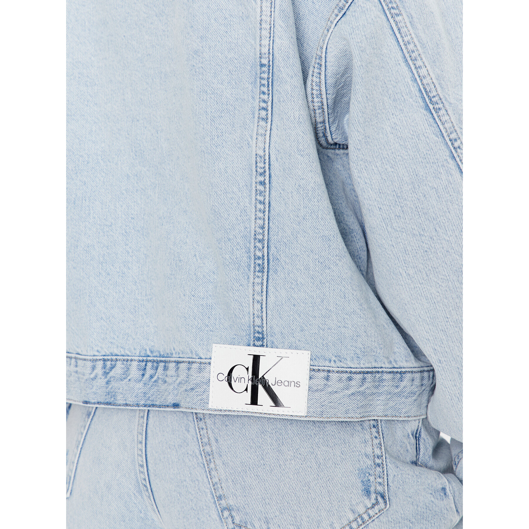 Calvin Klein Jeans Дънково яке J20J220229 Син Oversize - Pepit.bg