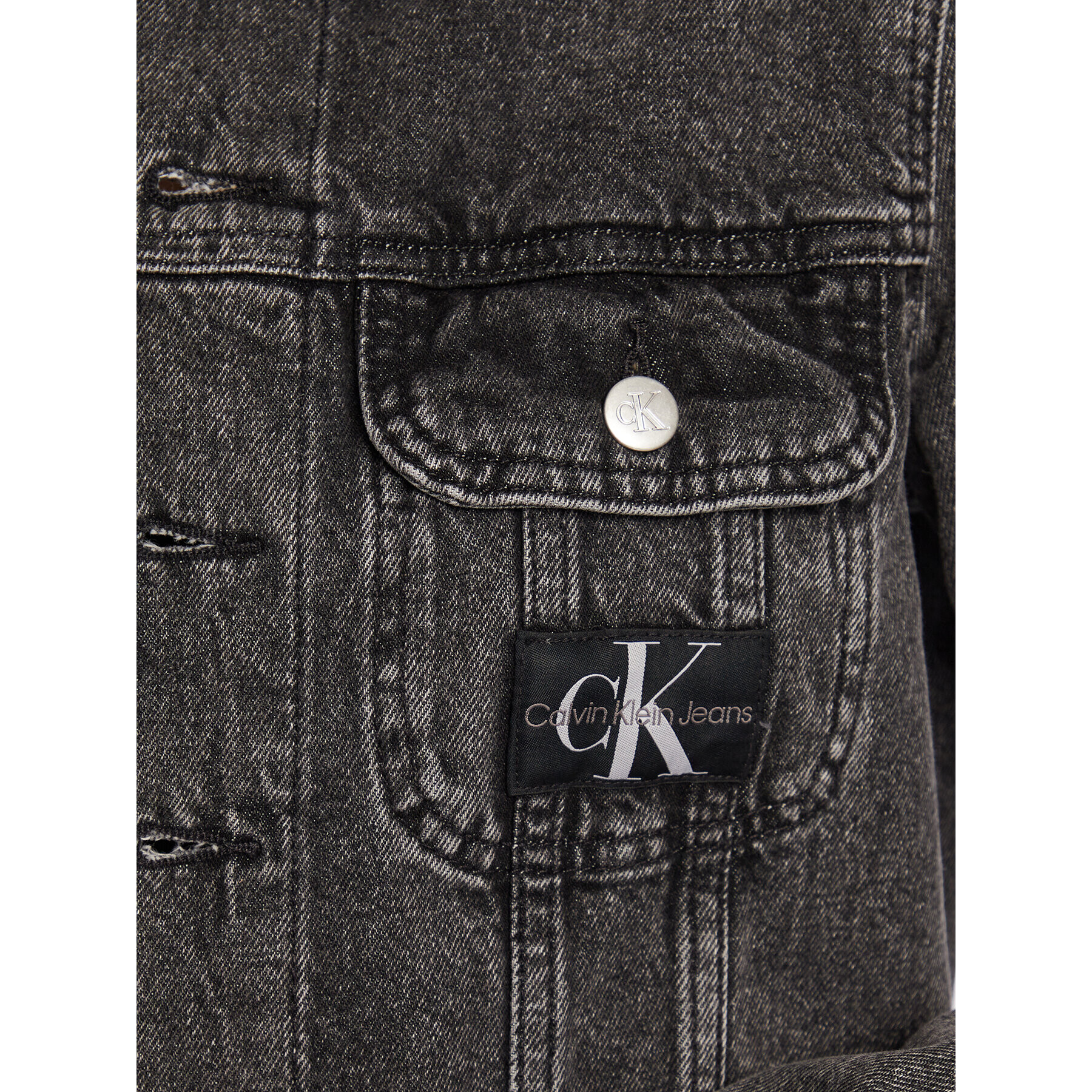 Calvin Klein Jeans Дънково яке J20J220231 Сив Regular Fit - Pepit.bg