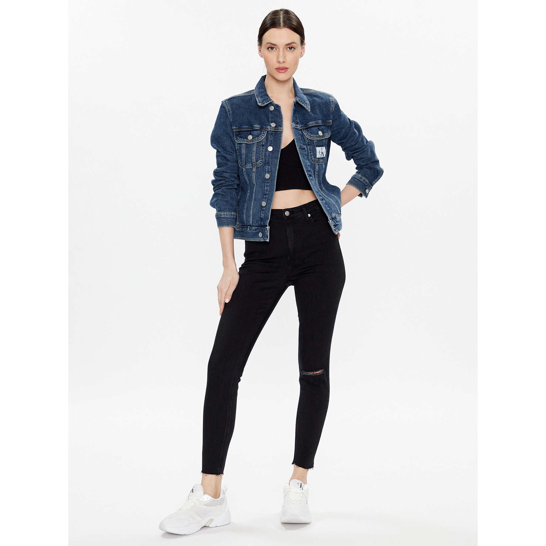 Calvin Klein Jeans Дънково яке J20J220235 Тъмносин Classic Fit - Pepit.bg