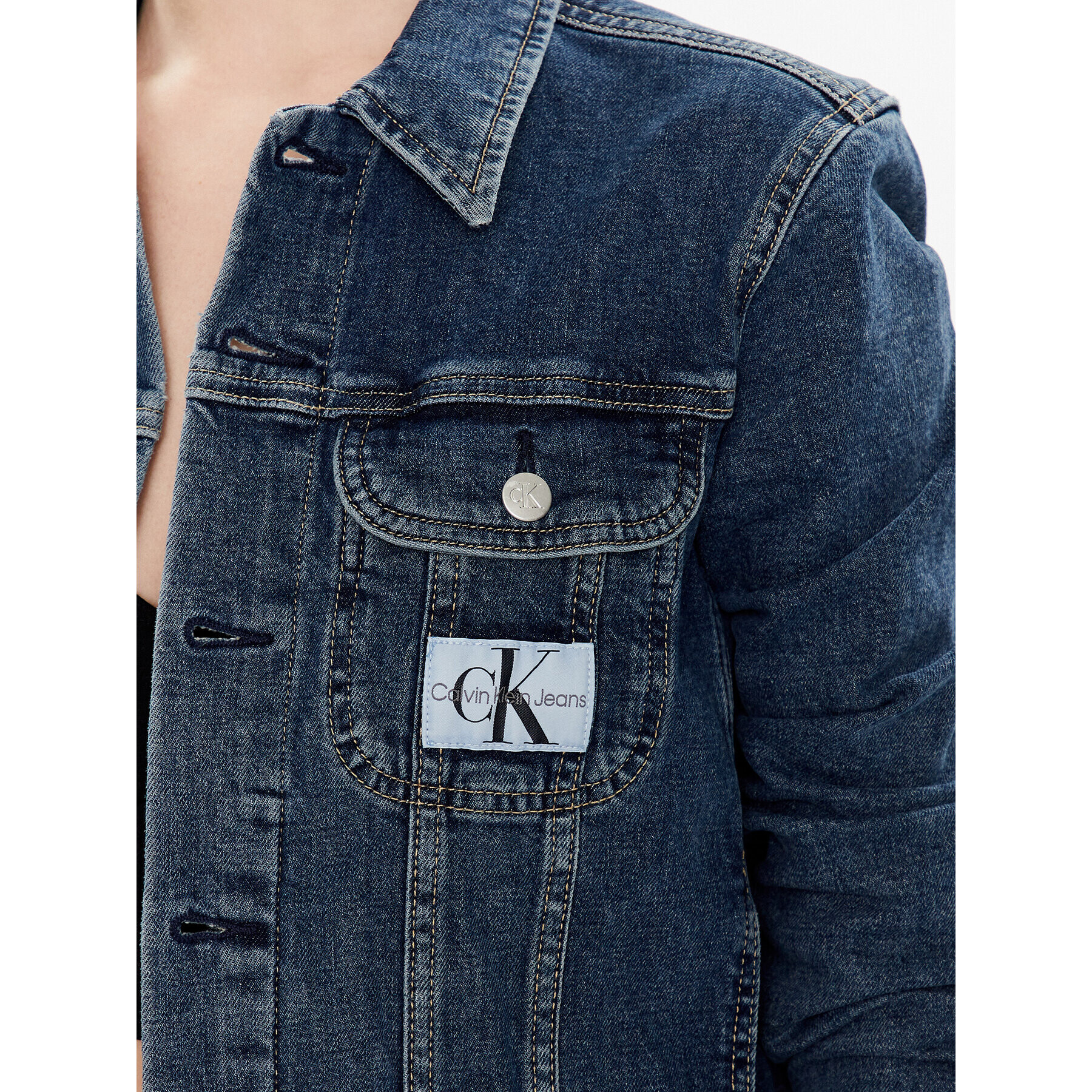 Calvin Klein Jeans Дънково яке J20J220235 Тъмносин Classic Fit - Pepit.bg