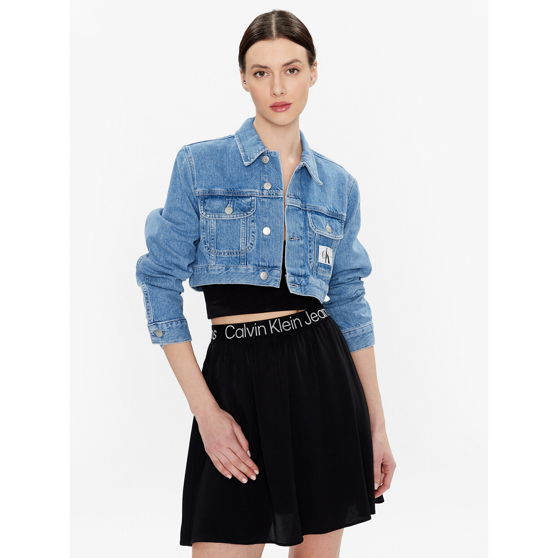 Calvin Klein Jeans Дънково яке J20J220658 Син Regular Fit - Pepit.bg