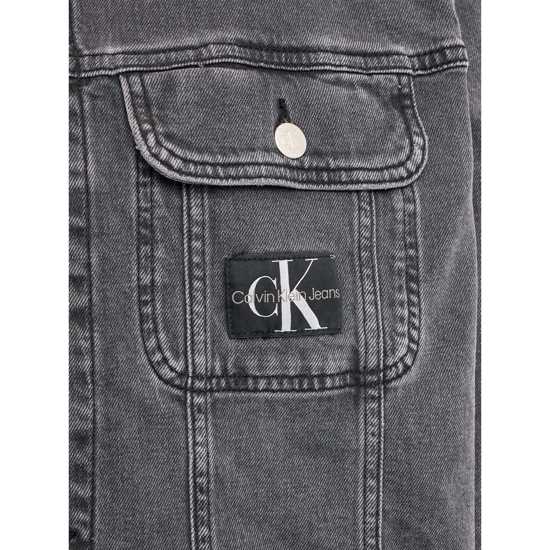 Calvin Klein Jeans Дънково яке J20J220886 Сив Regular Fit - Pepit.bg