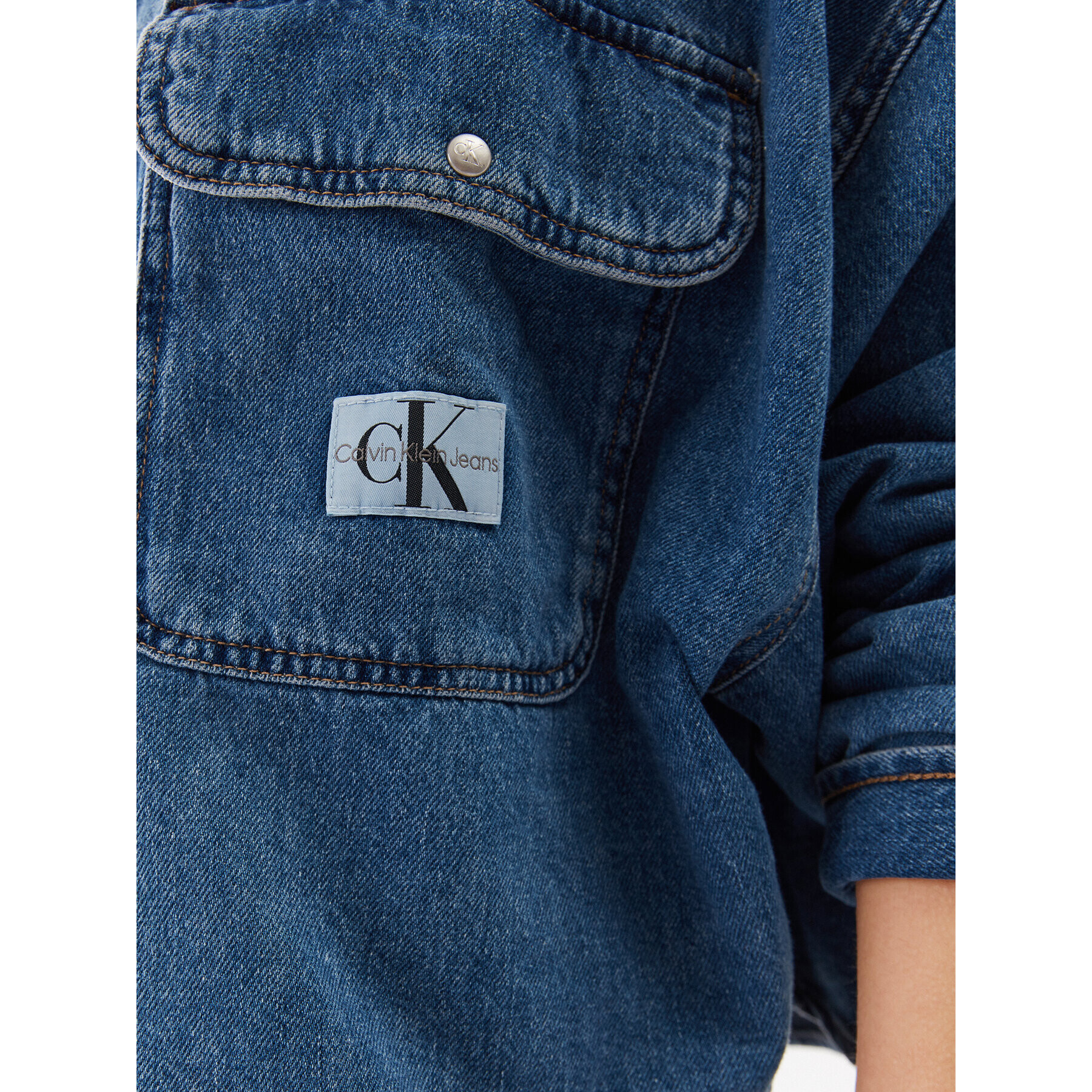 Calvin Klein Jeans Дънково яке J20J221265 Тъмносин Relaxed Fit - Pepit.bg