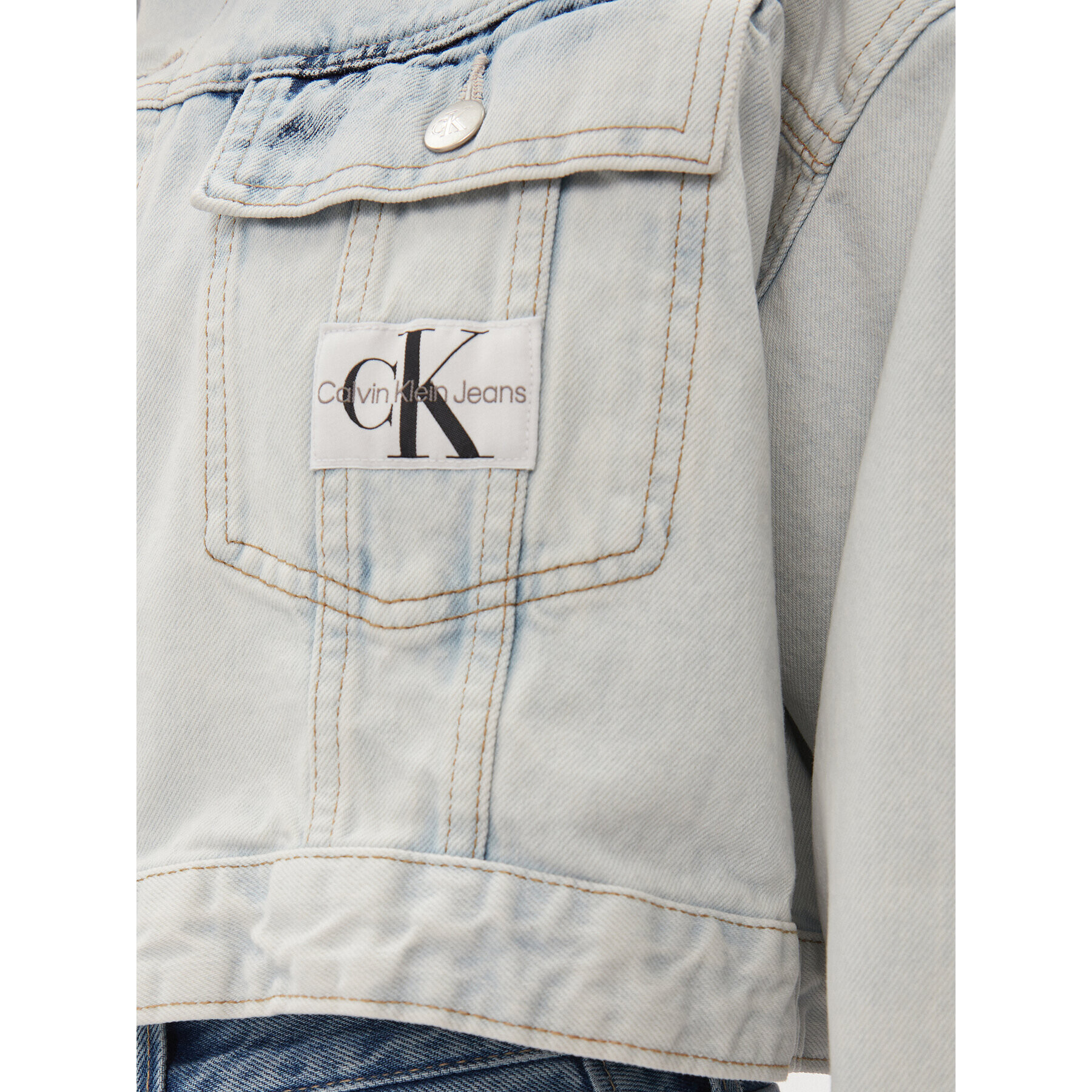 Calvin Klein Jeans Дънково яке J20J222874 Син Oversize - Pepit.bg