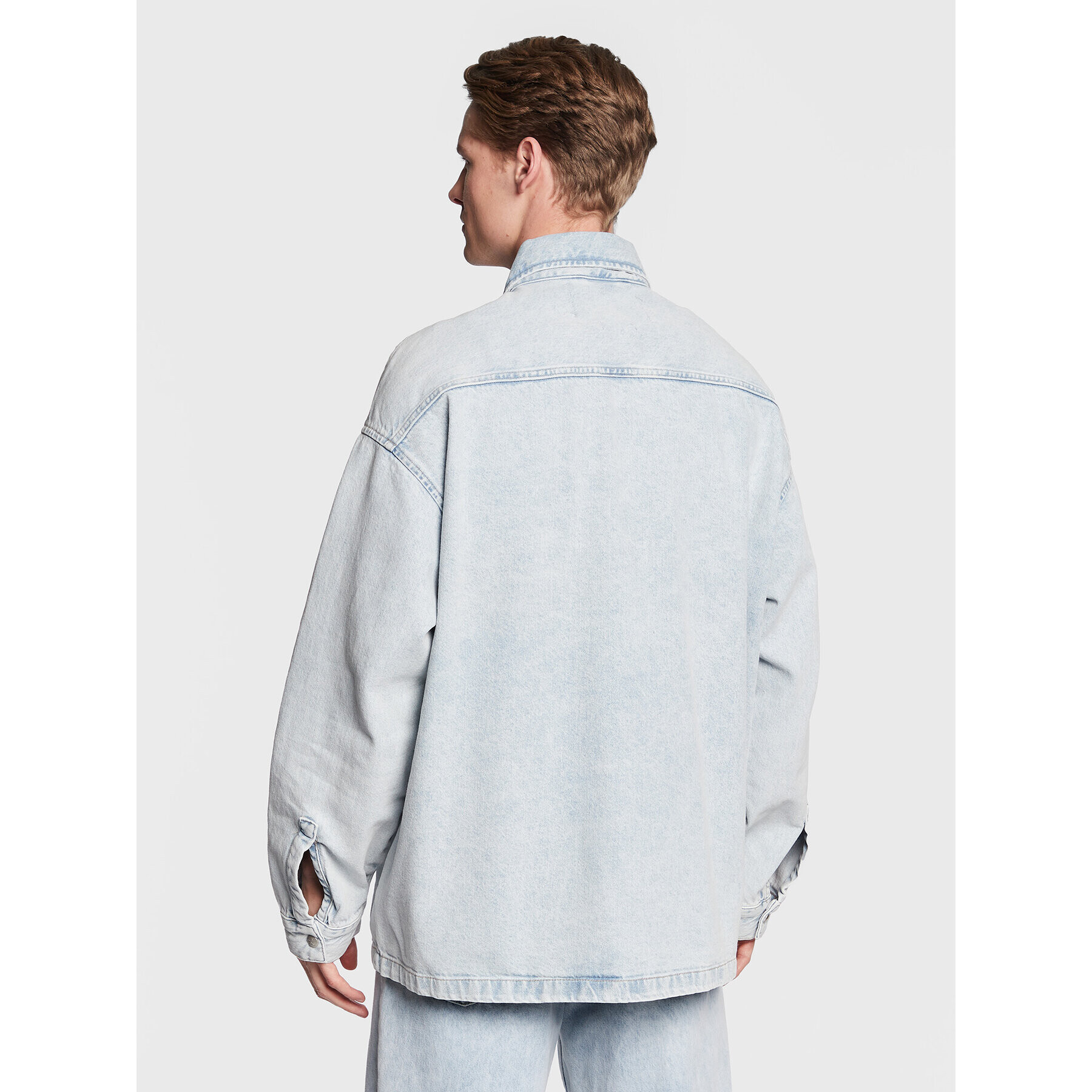 Calvin Klein Jeans Дънково яке J30J322383 Син Oversize - Pepit.bg