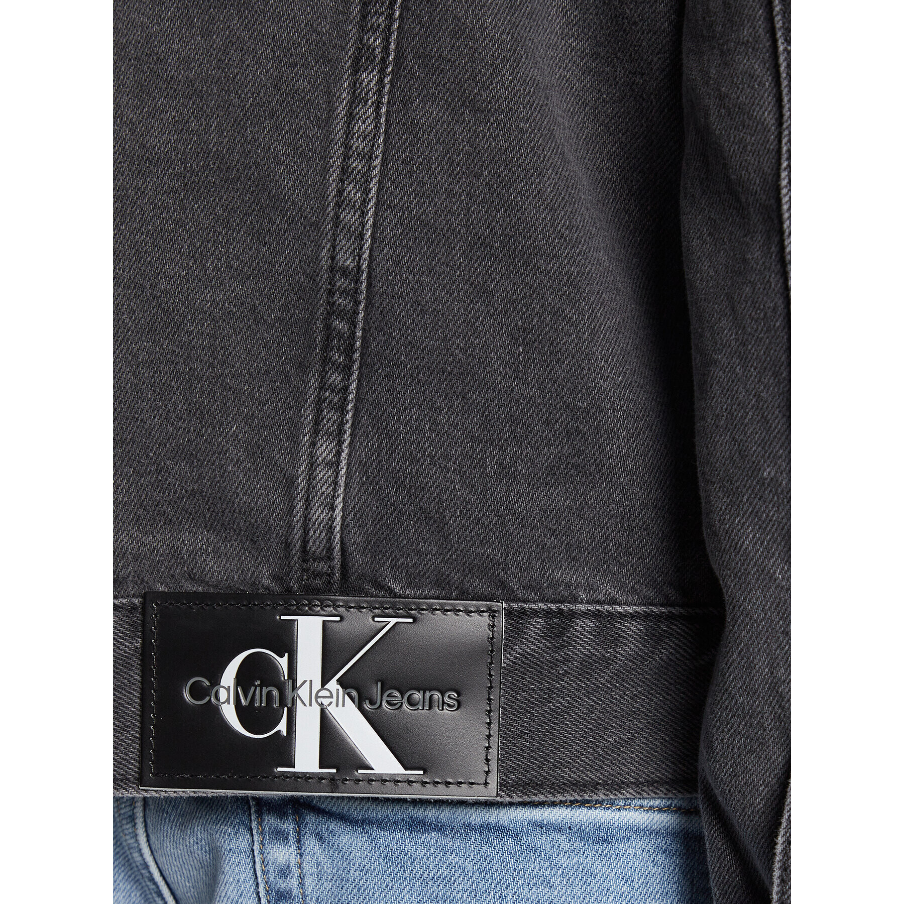 Calvin Klein Jeans Дънково яке J30J322767 Сив Regular Fit - Pepit.bg