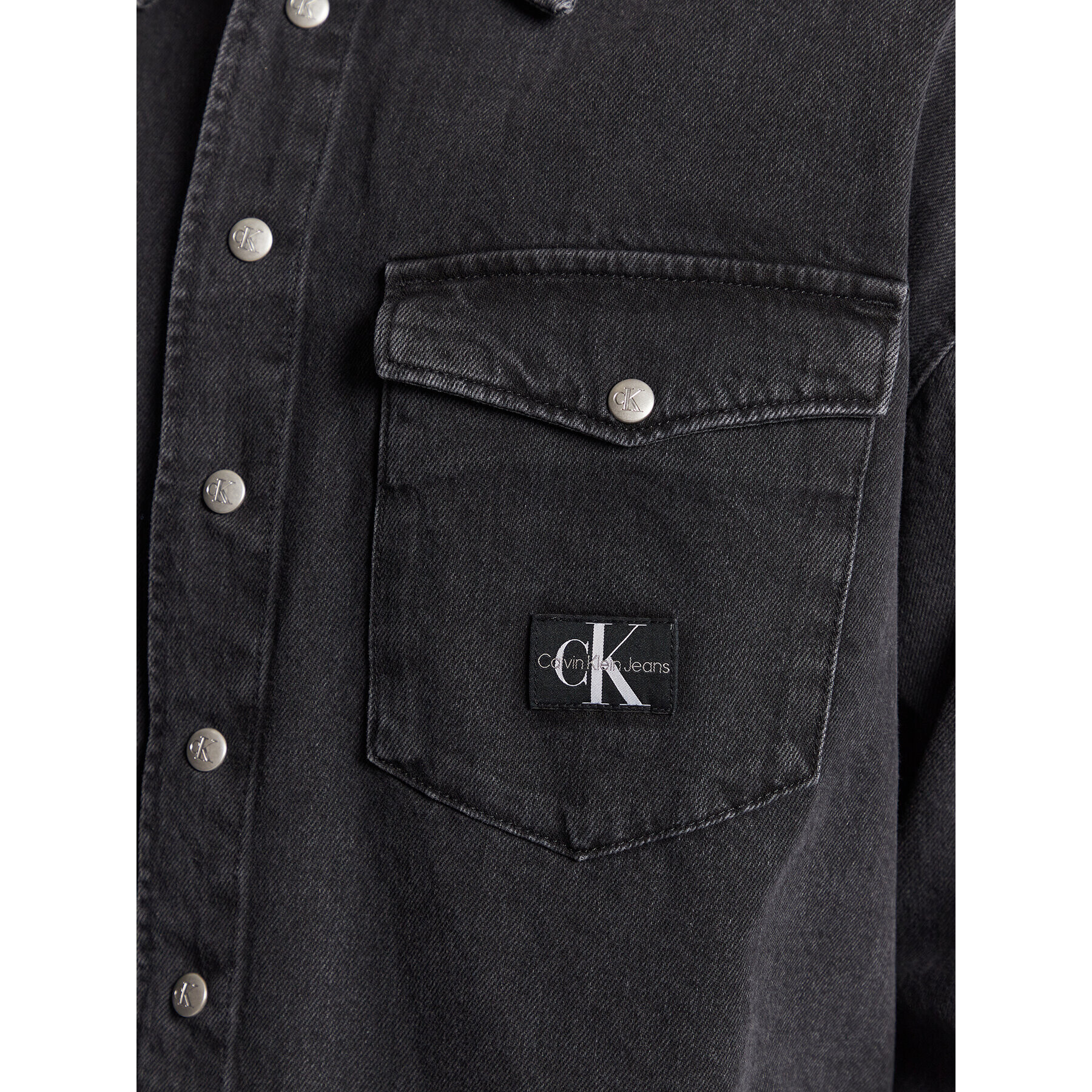 Calvin Klein Jeans Дънково яке J30J322772 Черен Relaxed Fit - Pepit.bg