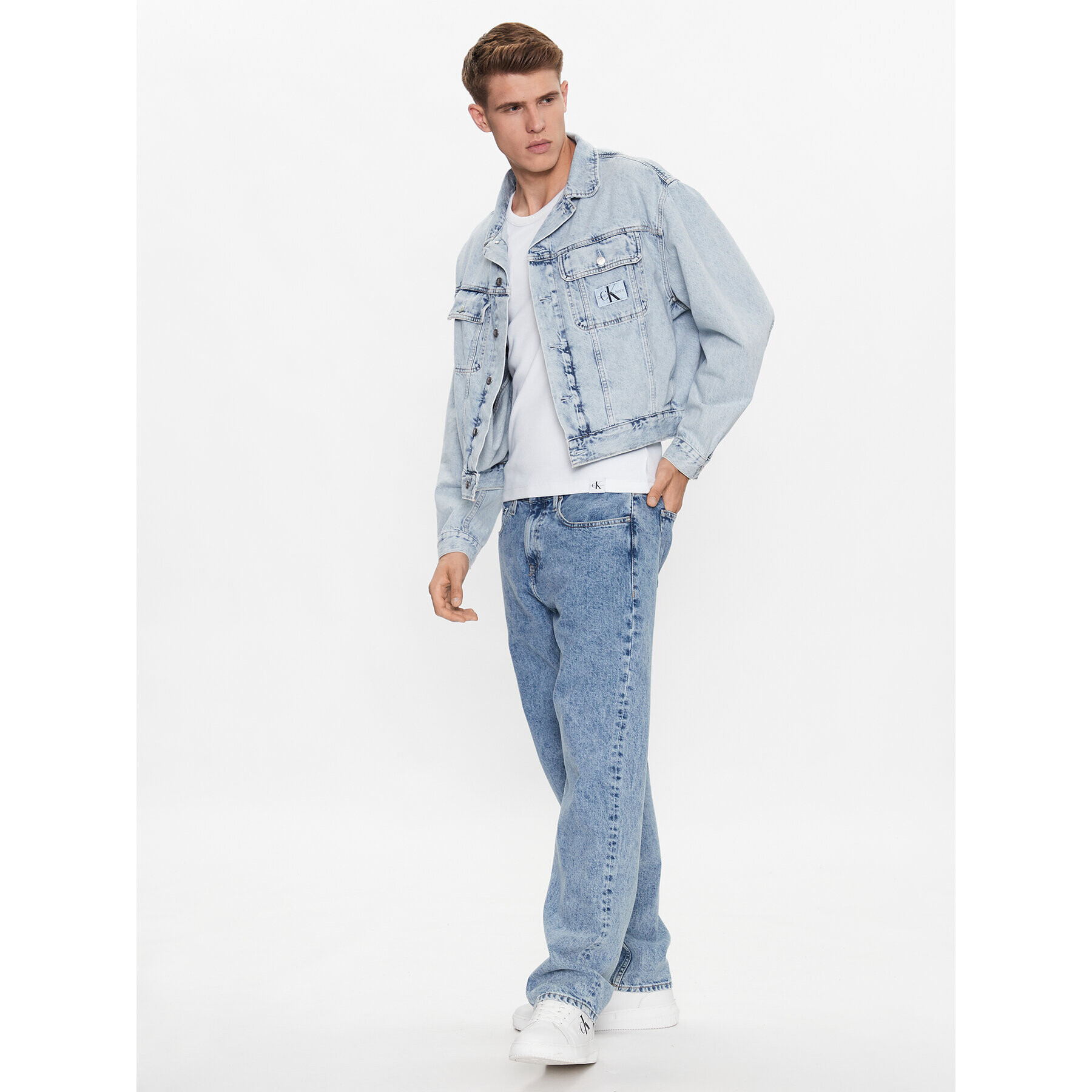 Calvin Klein Jeans Дънково яке J30J323319 Син Regular Fit - Pepit.bg