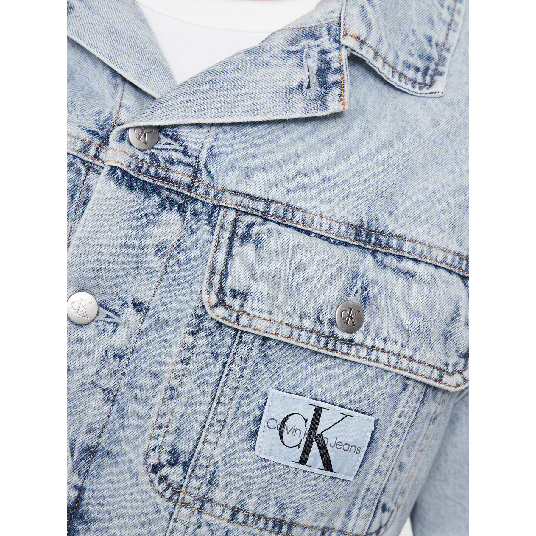 Calvin Klein Jeans Дънково яке J30J323319 Син Regular Fit - Pepit.bg