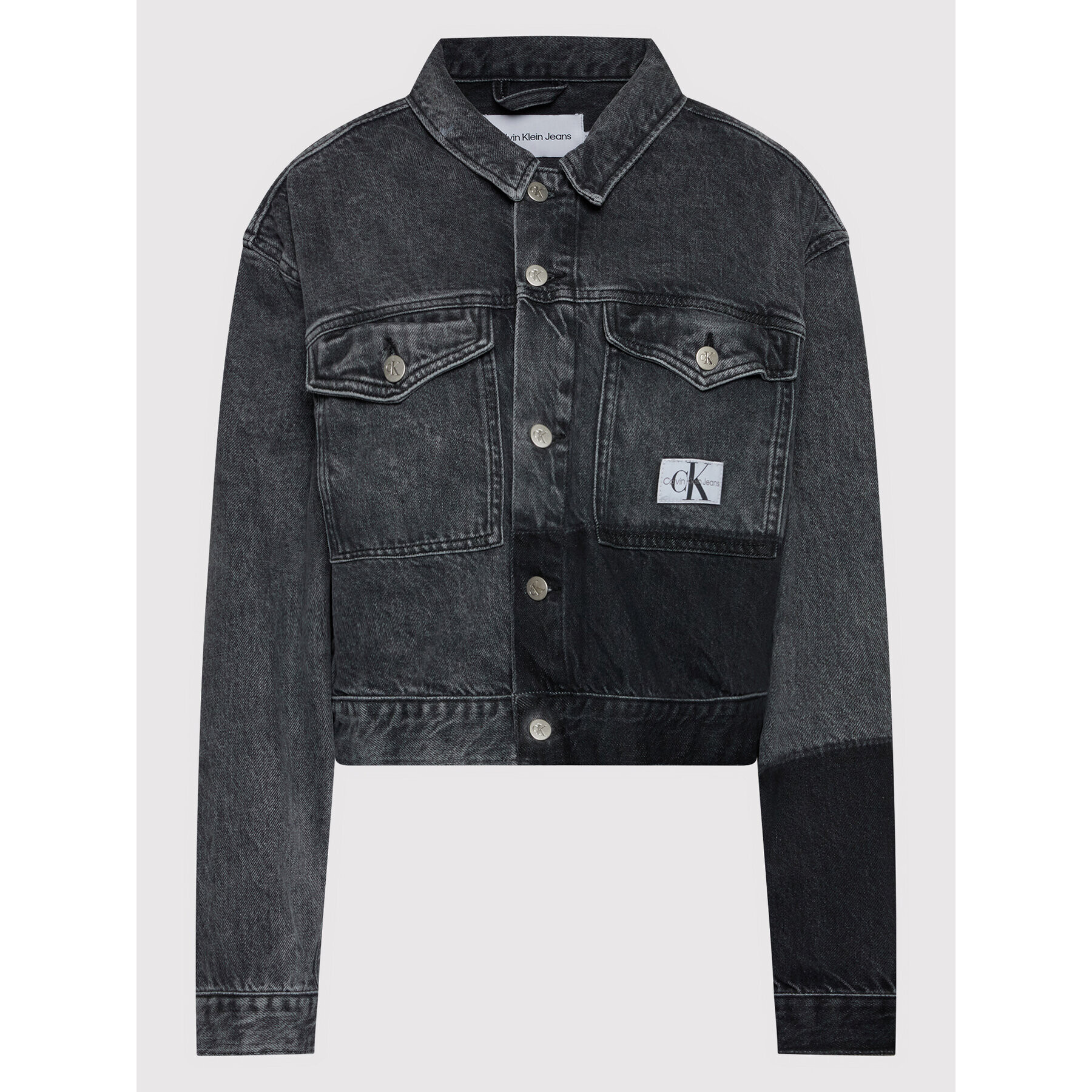 Calvin Klein Jeans Дънково яке J20J219211 Сив Oversize - Pepit.bg