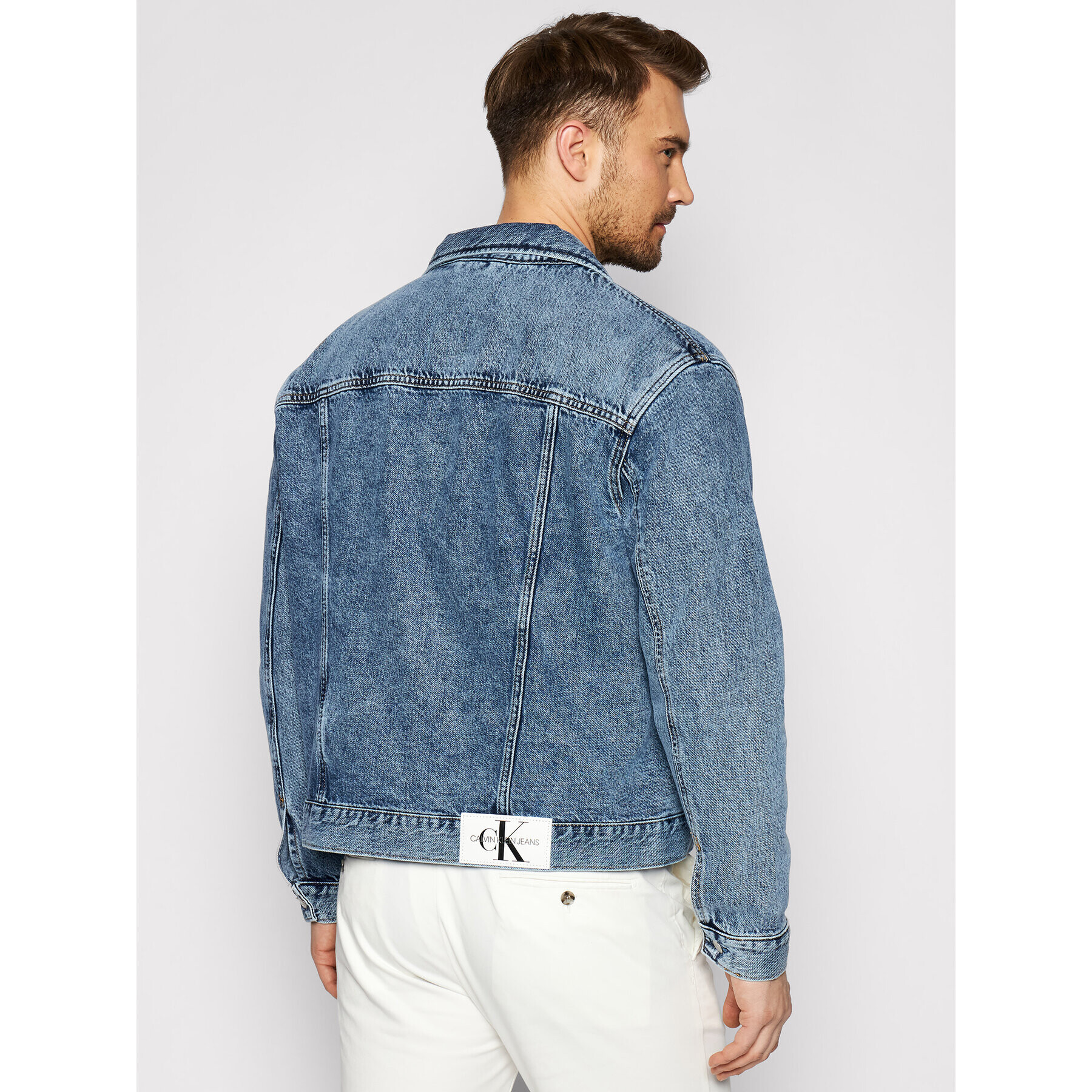 Calvin Klein Jeans Дънково яке J30J317758 Син Regular Fit - Pepit.bg