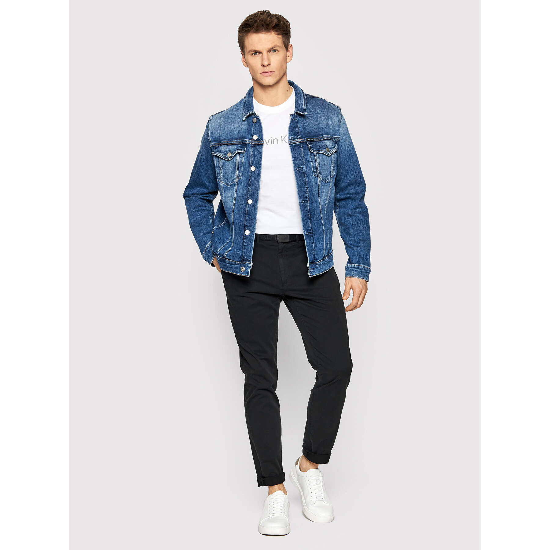 Calvin Klein Jeans Дънково яке J30J319794 Син Slim Fit - Pepit.bg