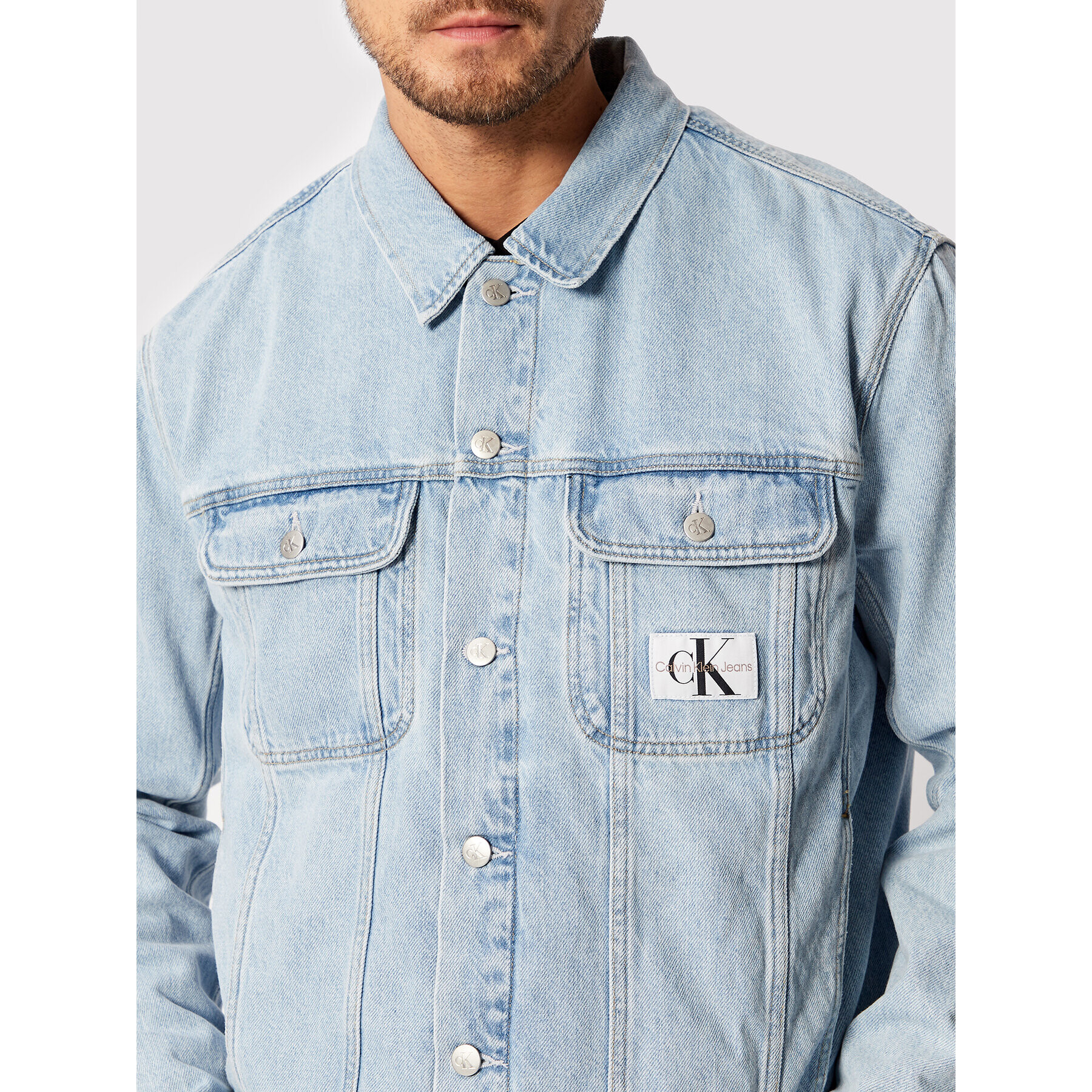 Calvin Klein Jeans Дънково яке J30J320542 Син Regular Fit - Pepit.bg