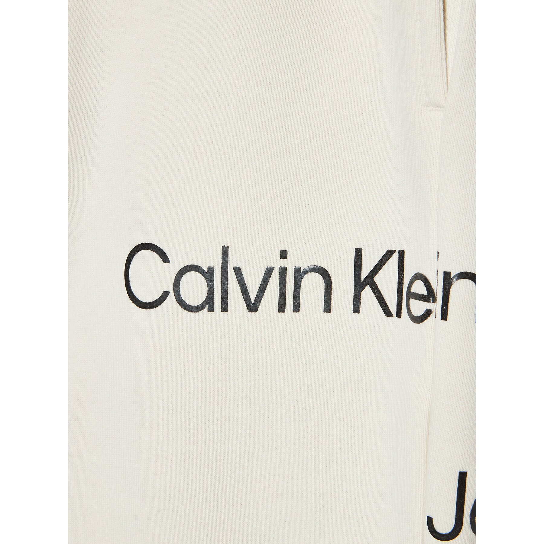 Calvin Klein Jeans Долнище анцуг Disrupted Inst. Logo IU0IU00323 Бежов Regular Fit - Pepit.bg