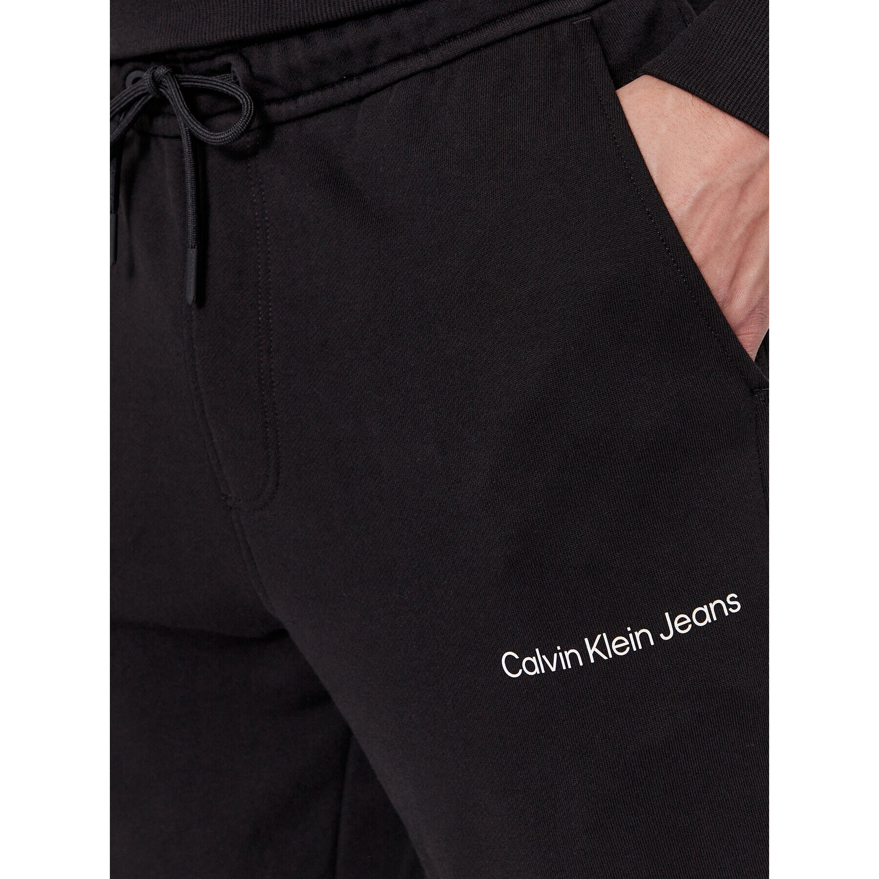Calvin Klein Jeans Долнище анцуг Institutional J30J324739 Черен Regular Fit - Pepit.bg