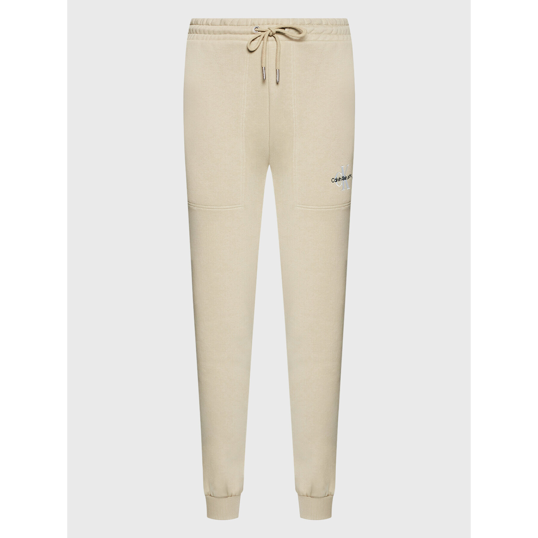 Calvin Klein Jeans Долнище анцуг J20J218971 Бежов Slim Fit - Pepit.bg