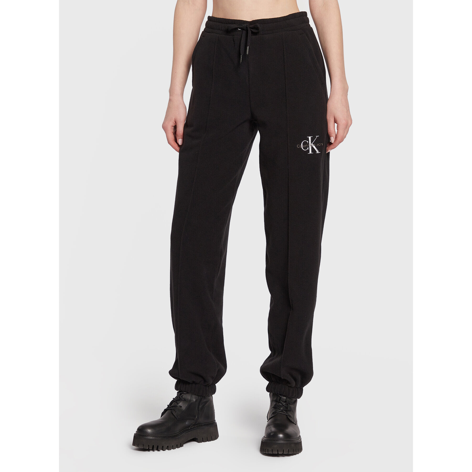 Calvin Klein Jeans Долнище анцуг J20J219742 Черен Relaxed Fit - Pepit.bg