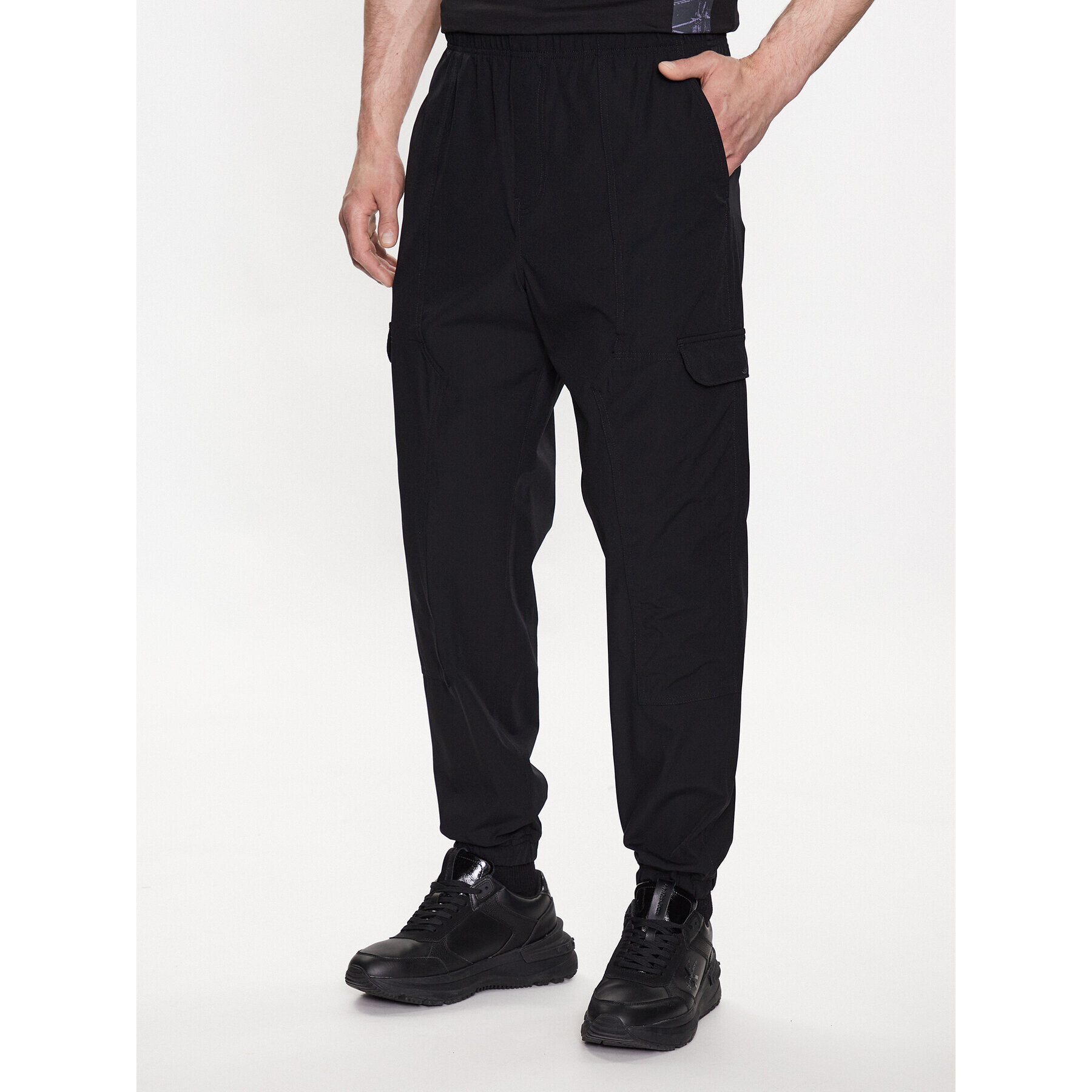 Calvin Klein Jeans Долнище анцуг J30J323498 Черен Regular Fit - Pepit.bg