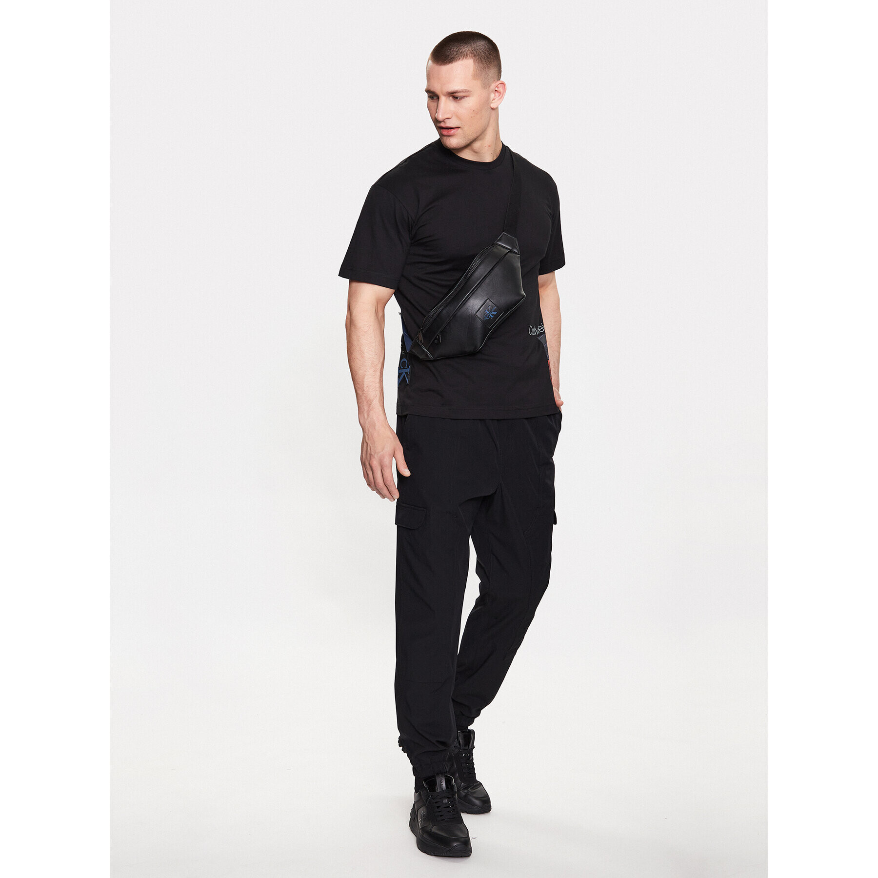 Calvin Klein Jeans Долнище анцуг J30J323498 Черен Regular Fit - Pepit.bg