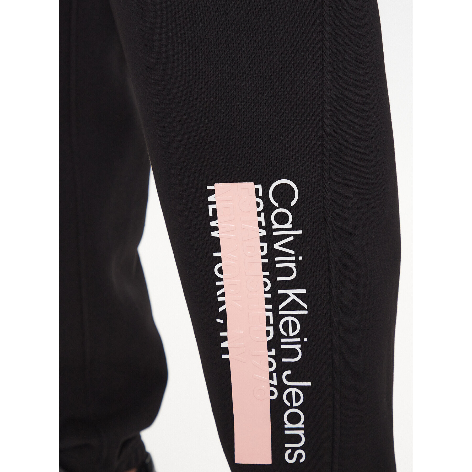 Calvin Klein Jeans Долнище анцуг J30J323504 Черен Regular Fit - Pepit.bg